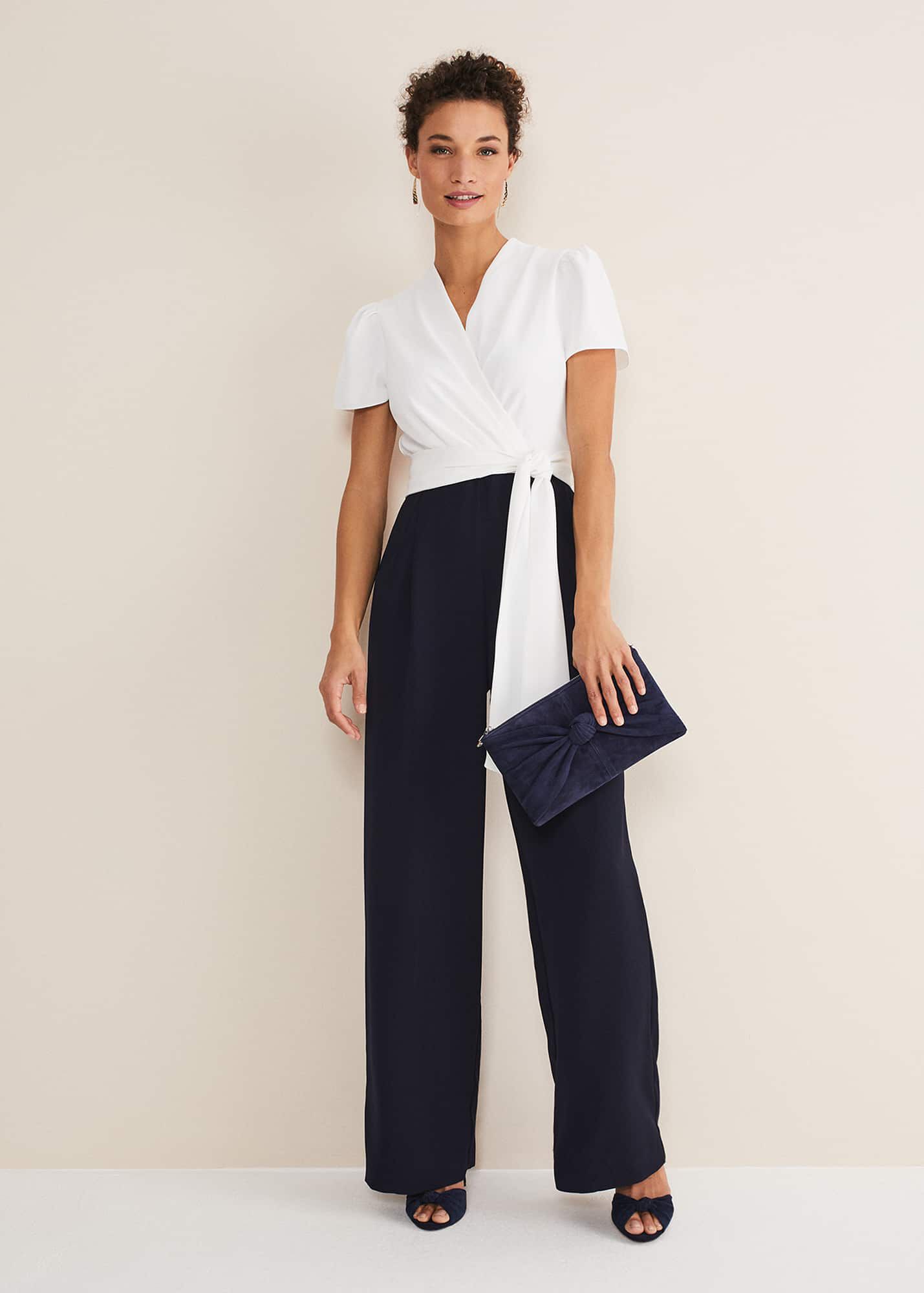 Elysia | Women’s Puff Sleeve Wide-Leg Jumpsuit