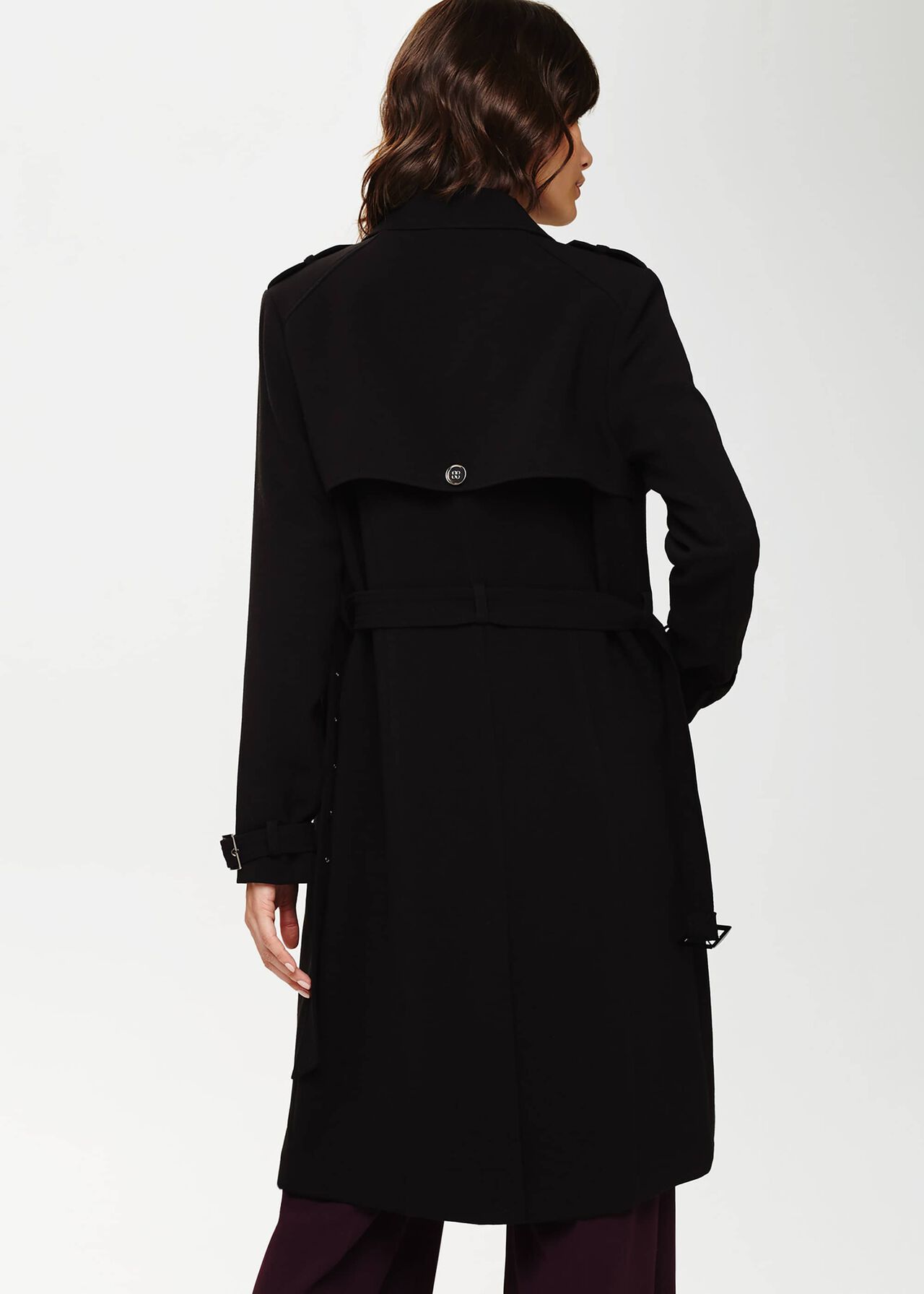 Charlie Crepe Trench Coat