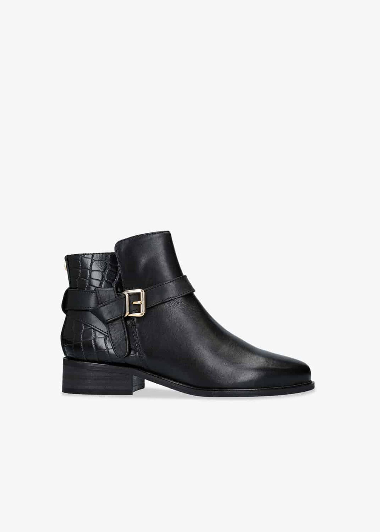 Twist Leather Ankle Boots