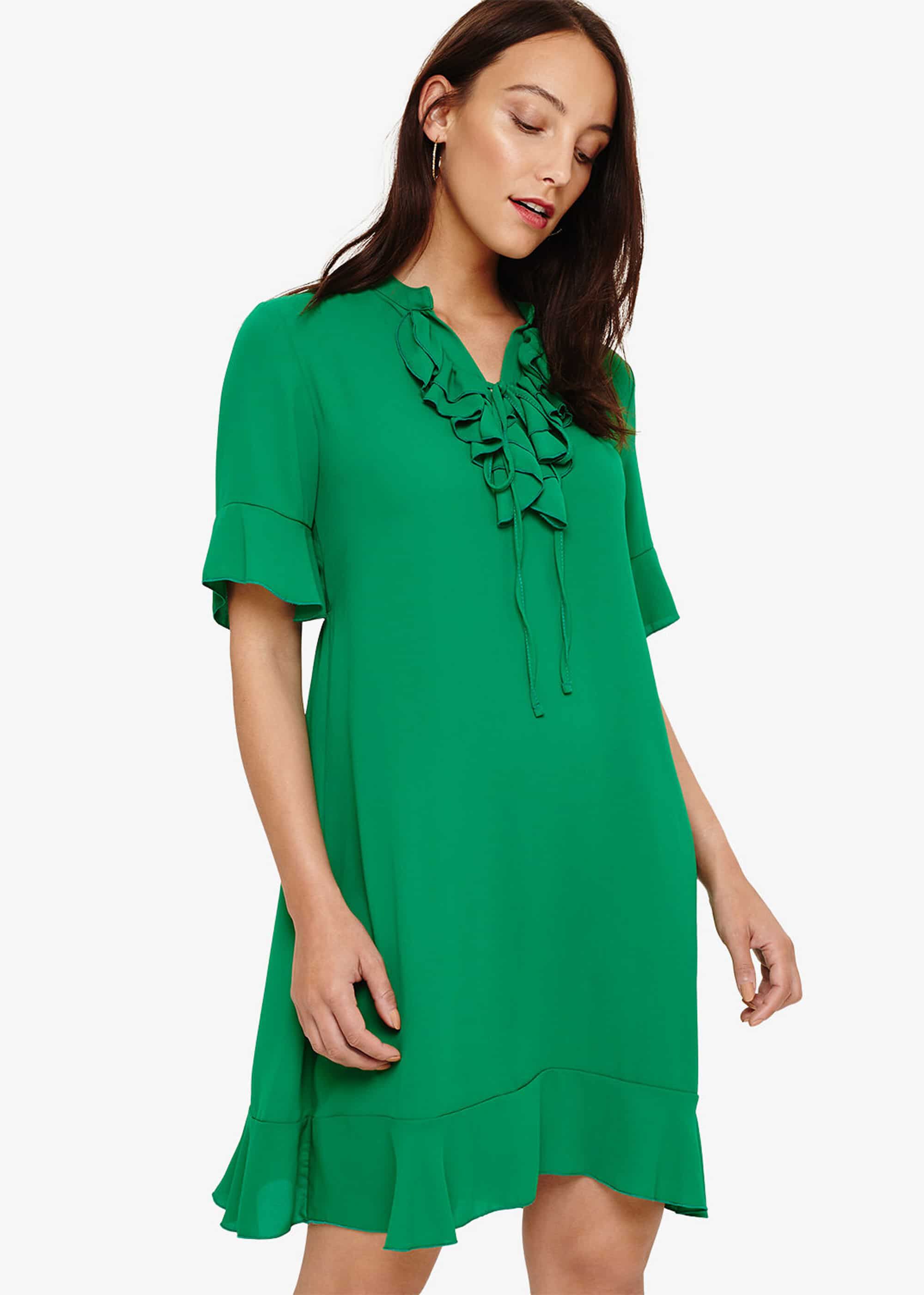 Phase eight sarah frill dress green clearance