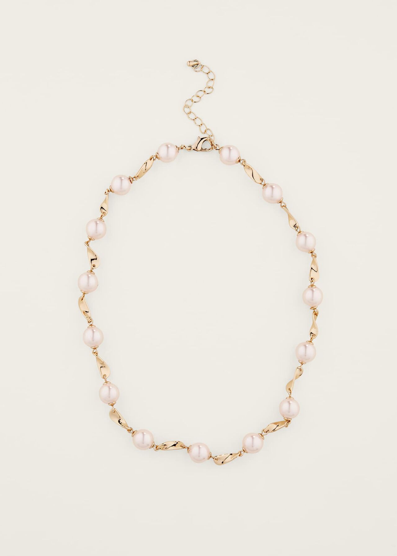 Pearl And Twist Necklace