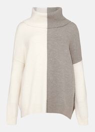 Rae Roll Neck Colourblock Jumper