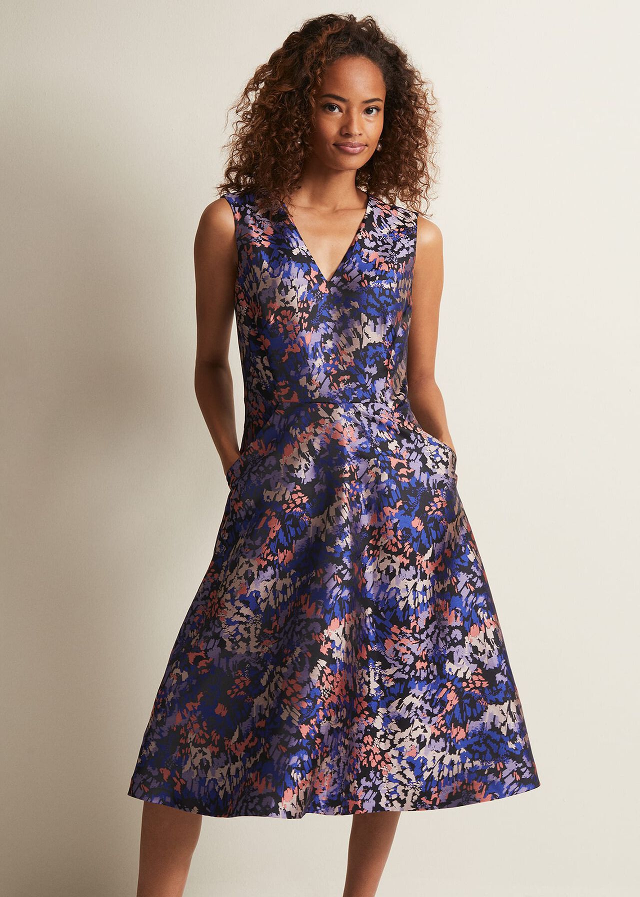 Adonia Abstract Jacquard Dress