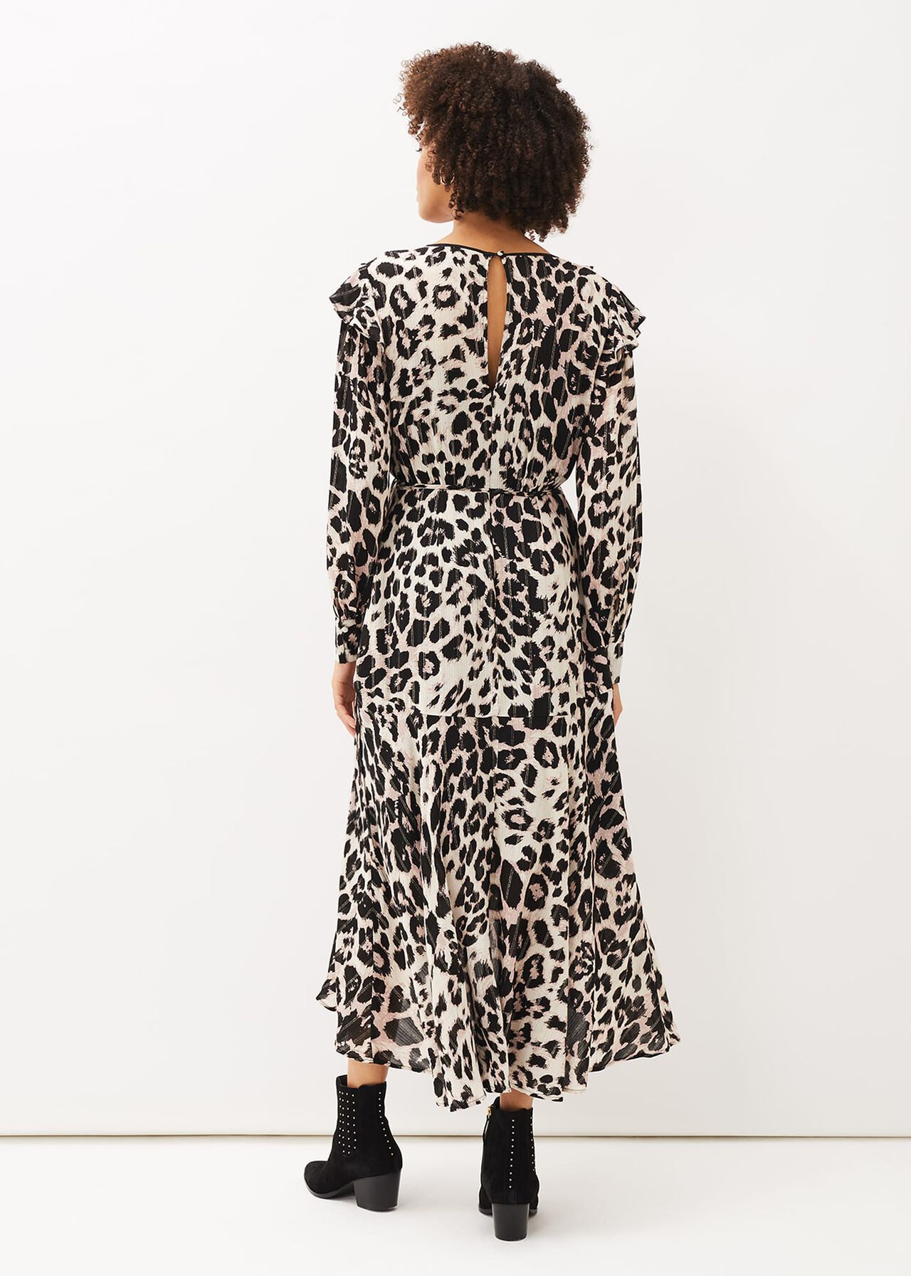 Chelsie Leopard Wrap Dress