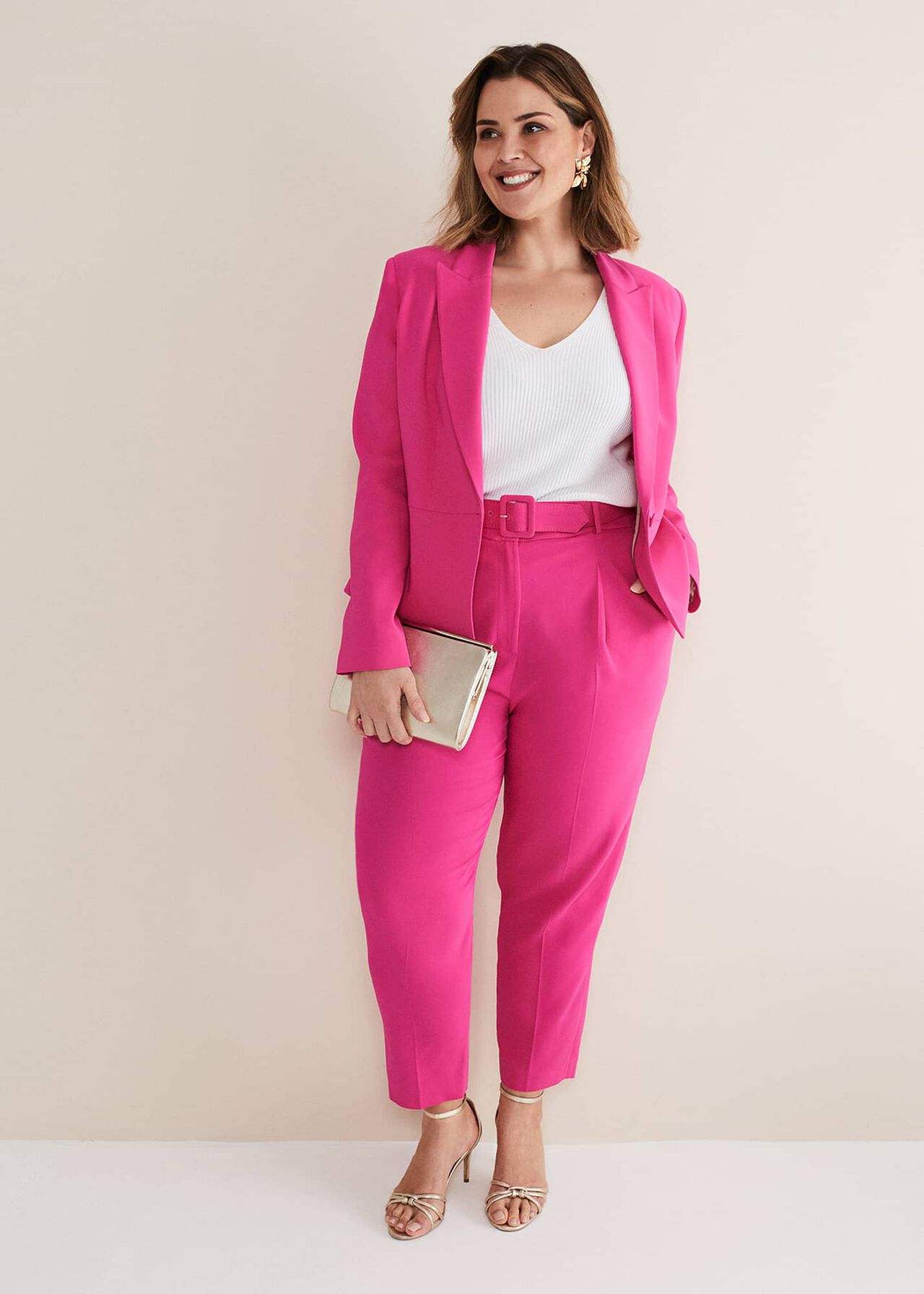 Adria Belted Cigarette Trousers