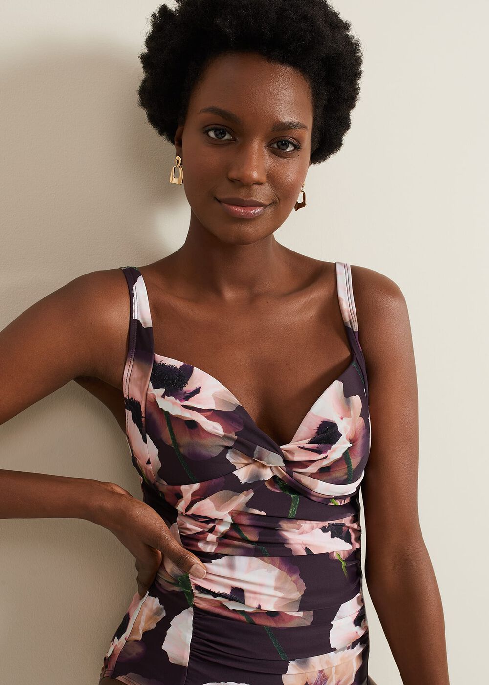 Poppy Print Swimsuit