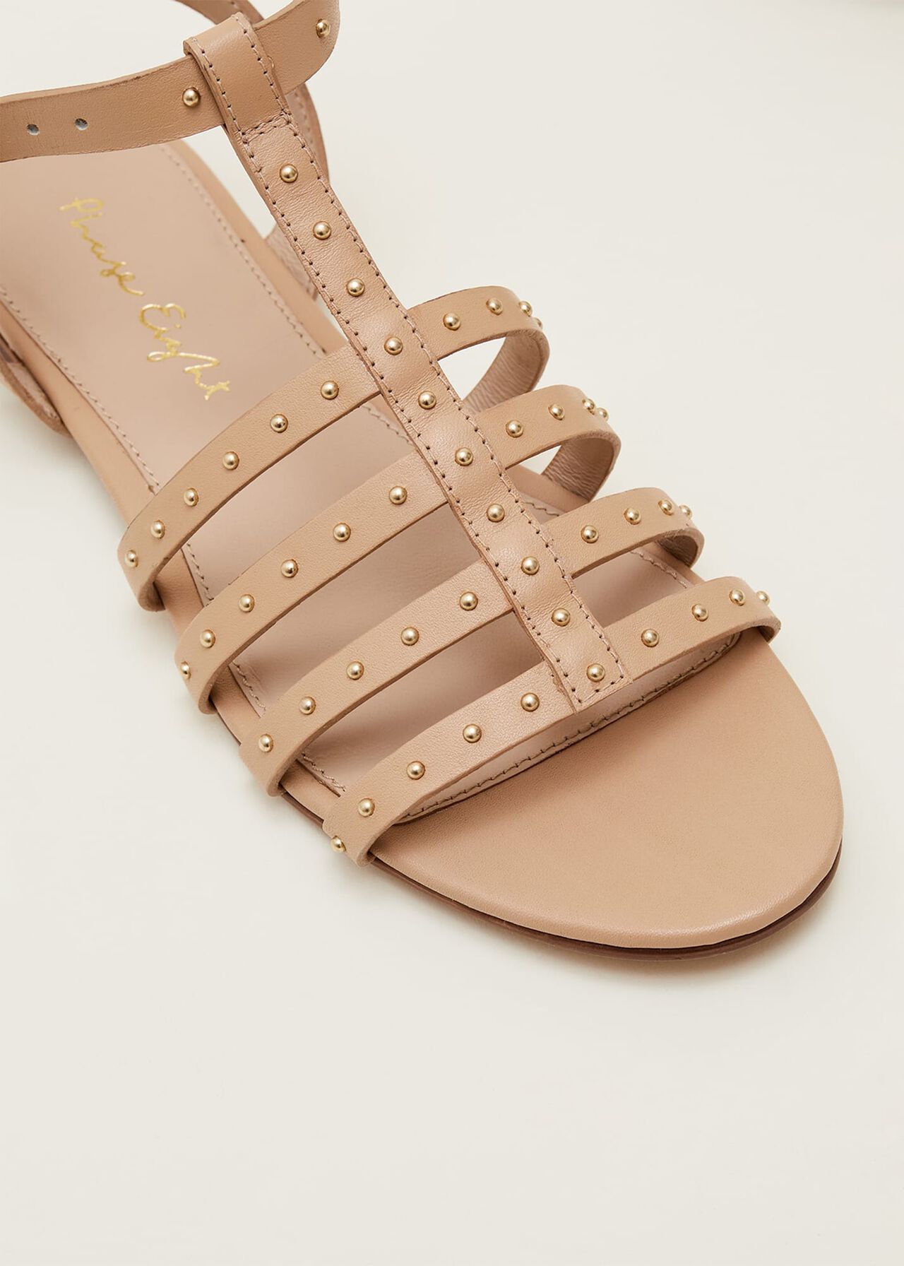 Gladiator Leather Flat Sandals