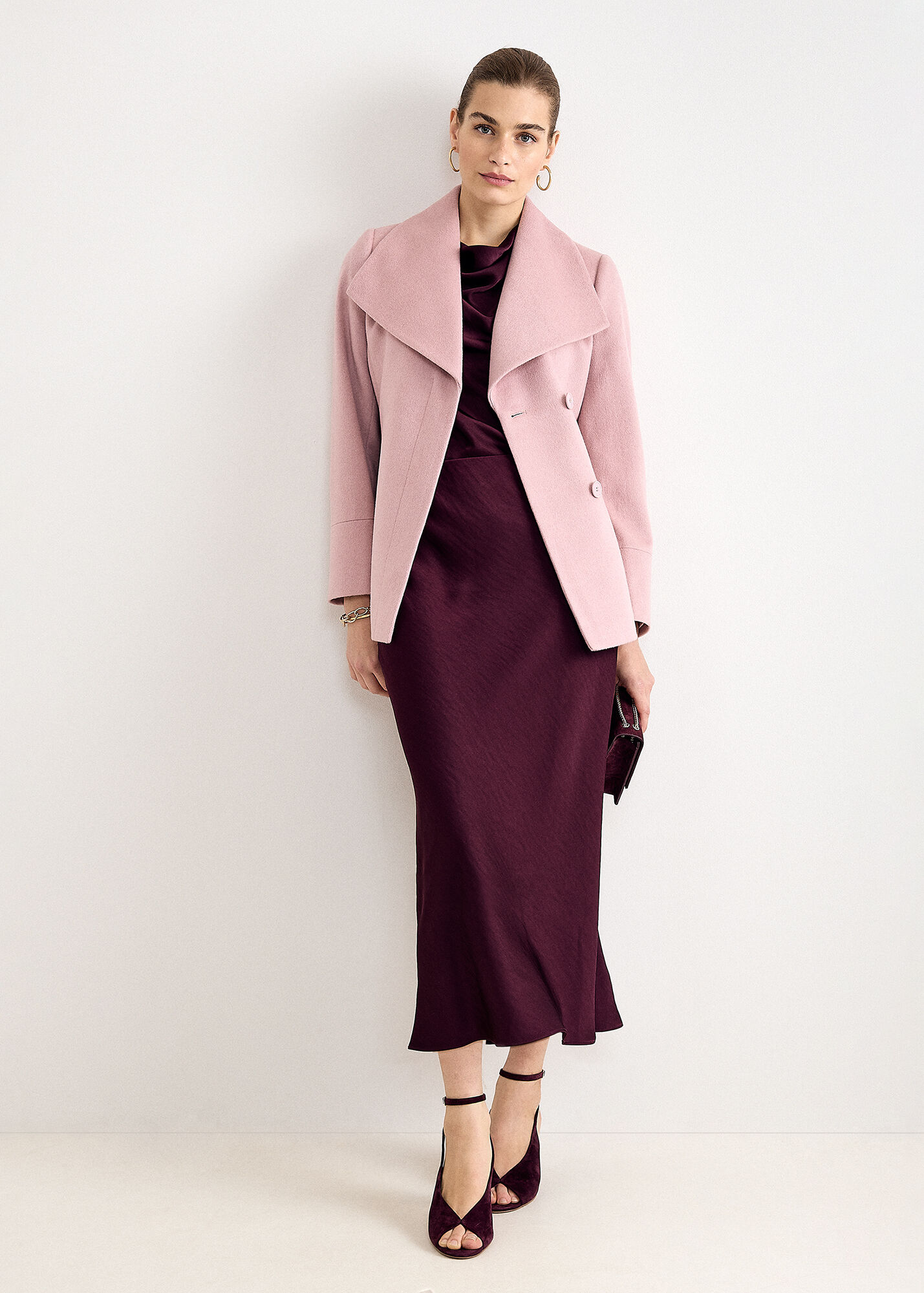 Nicci Belted Short Wool Coat | Phase Eight UK |