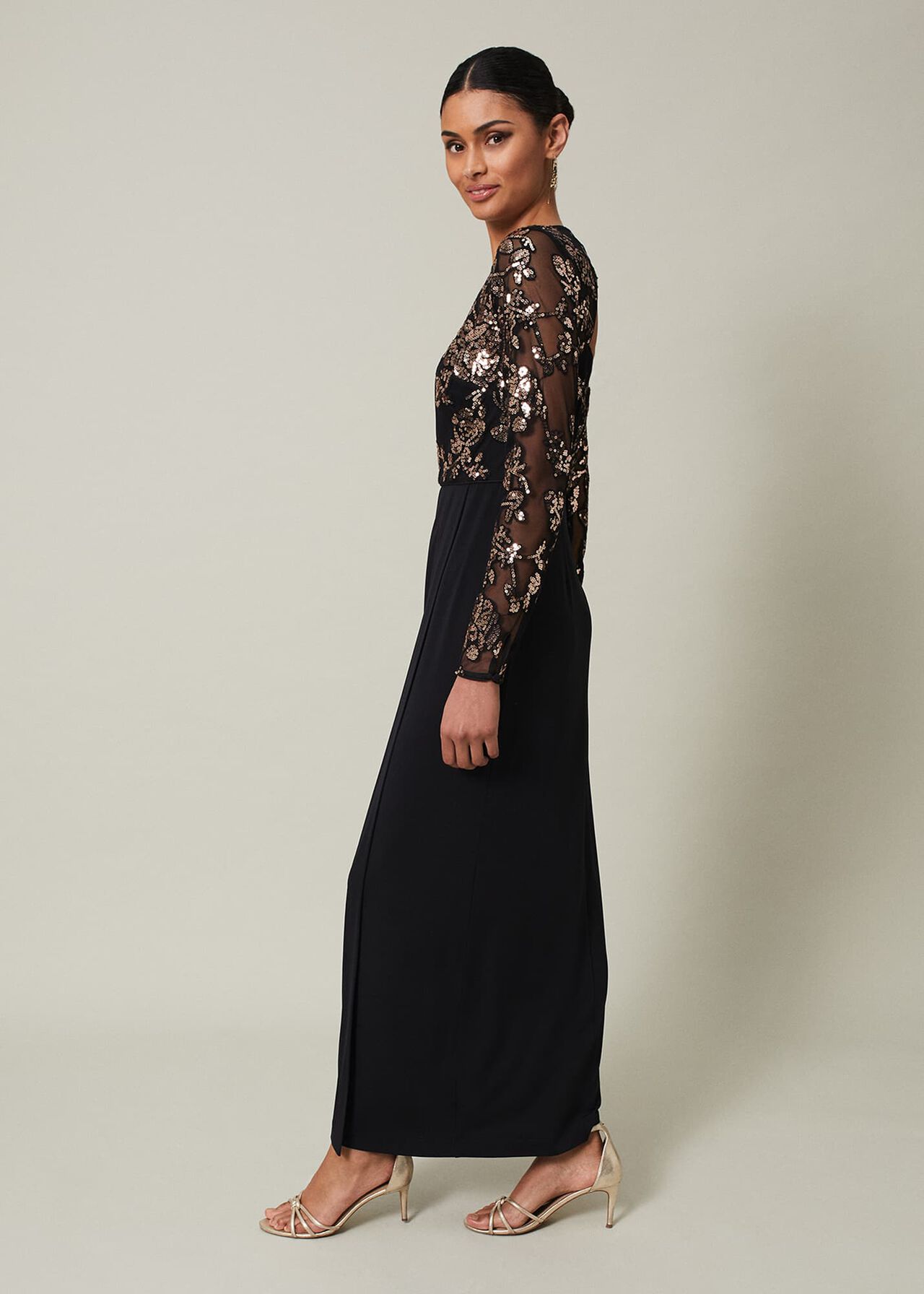 Jacinta Sequin Jersey Maxi Dress
