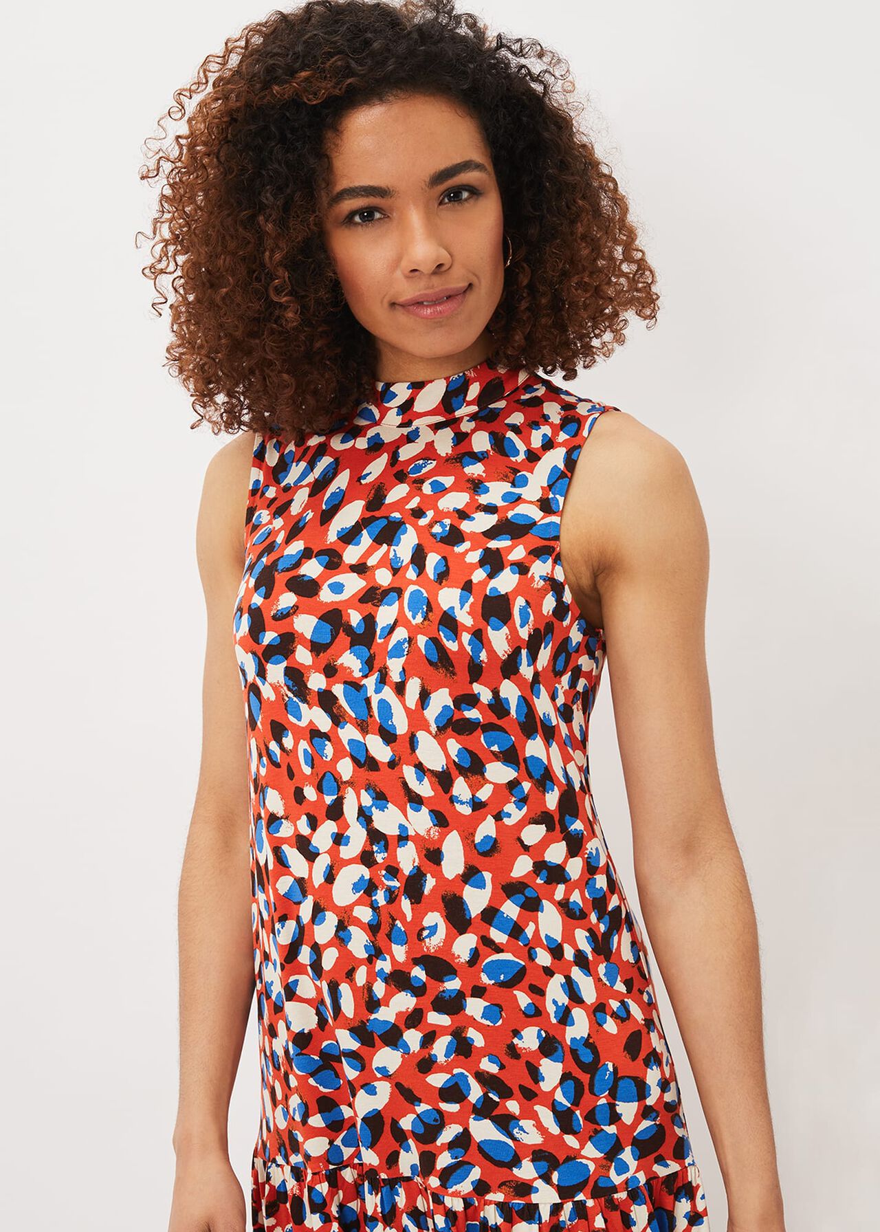 Kamilla High Neck Printed Maxi Dress