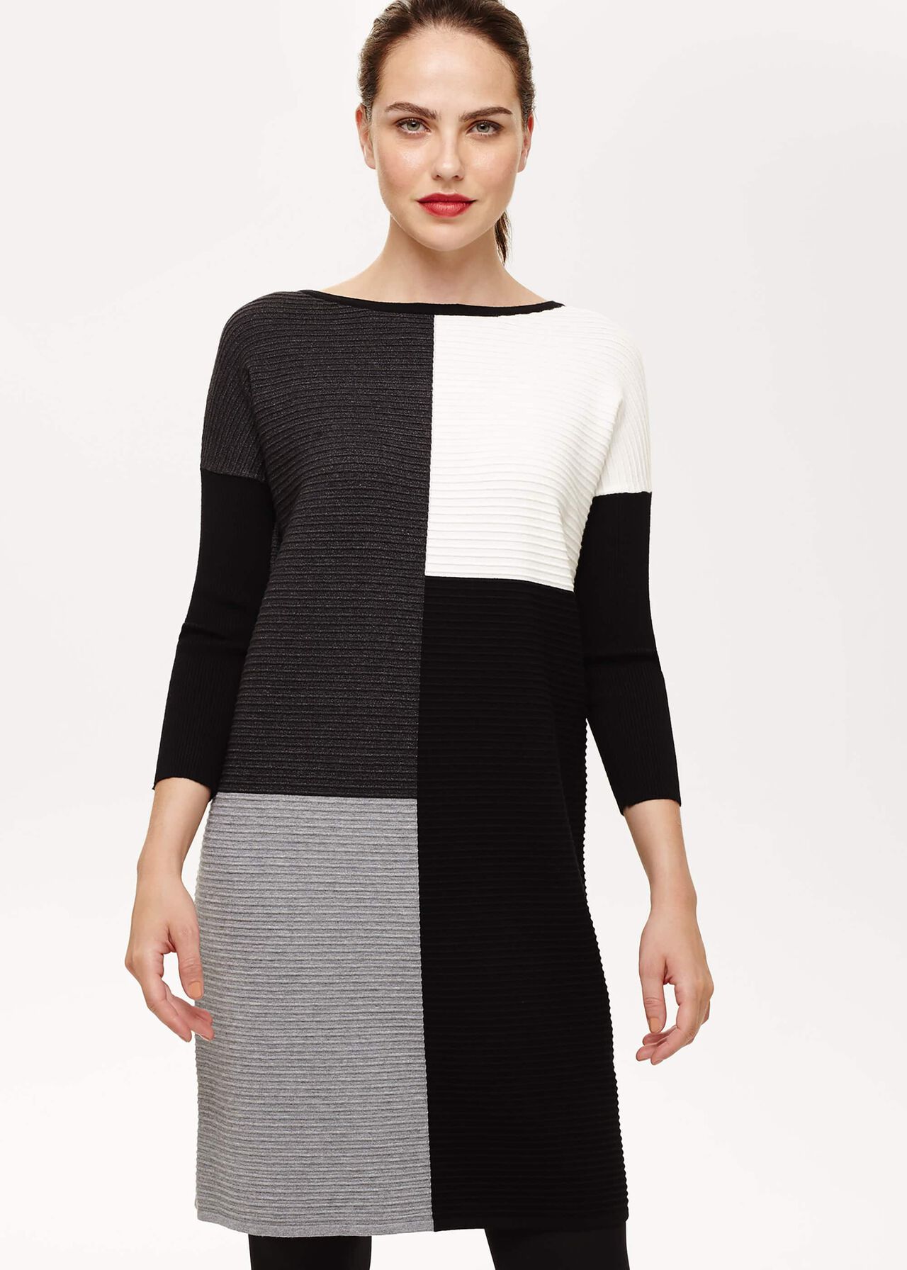 Cher Colour Block Knitted Dress
