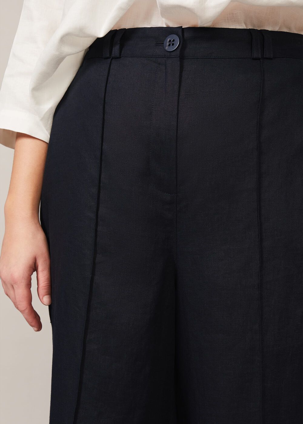 Taylor Wide Leg Linen Trouser