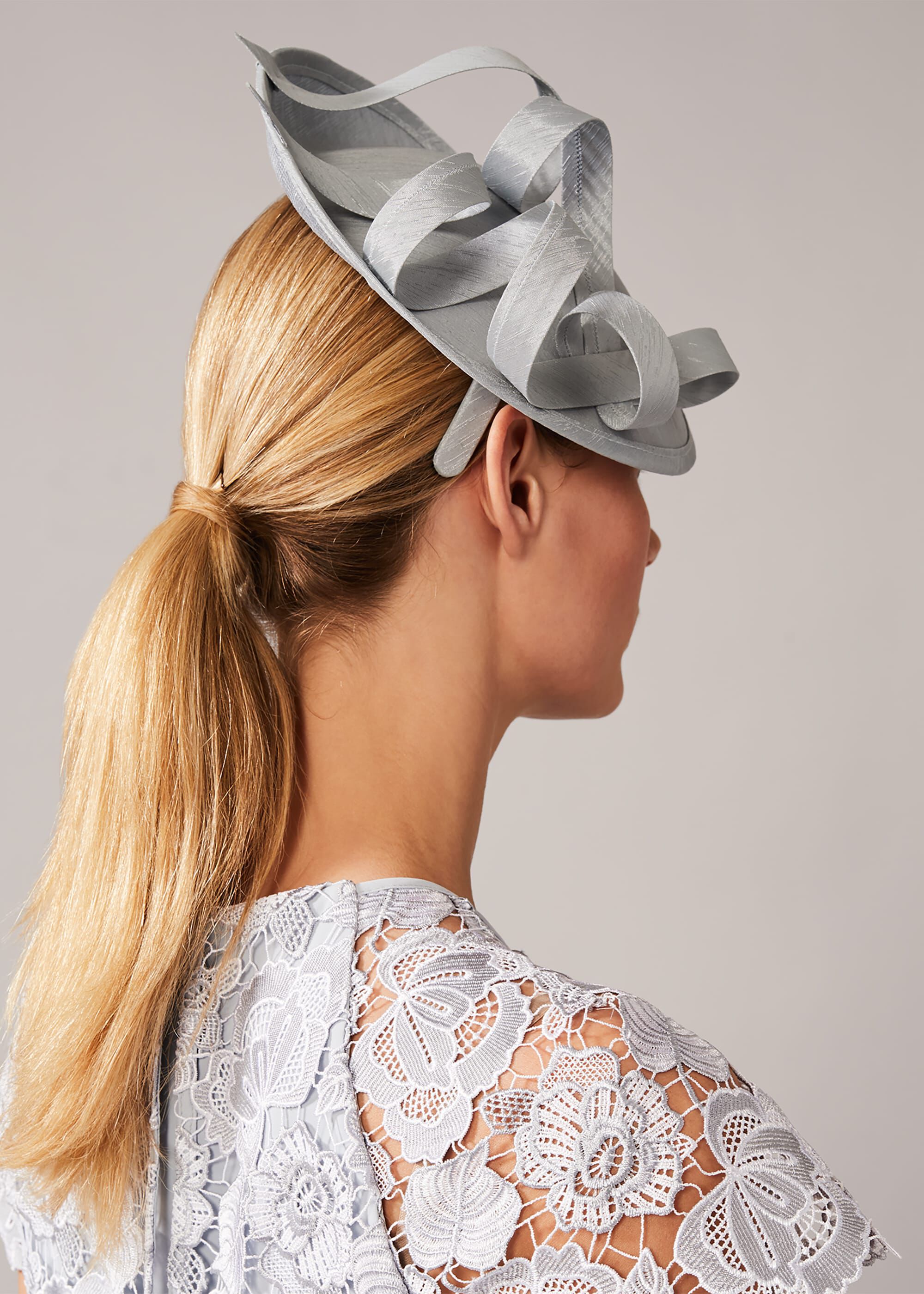 Joana Shantung Silk Disc Fascinator 