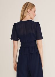 Aster Plisse Wrap Top Co-Ord
