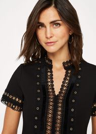Kera Eyelet Jersey Top
