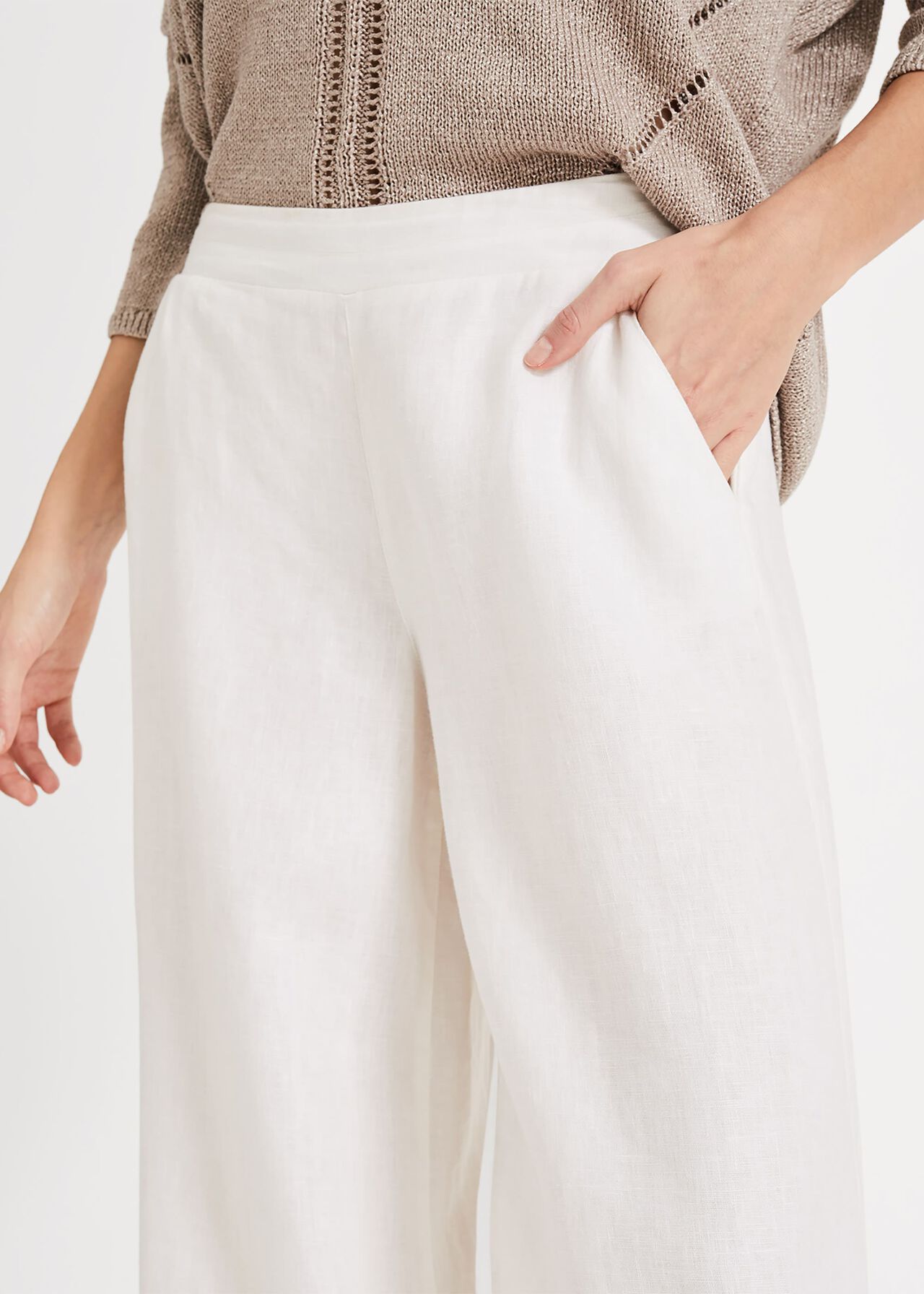 Lux Linen Wide Trousers
