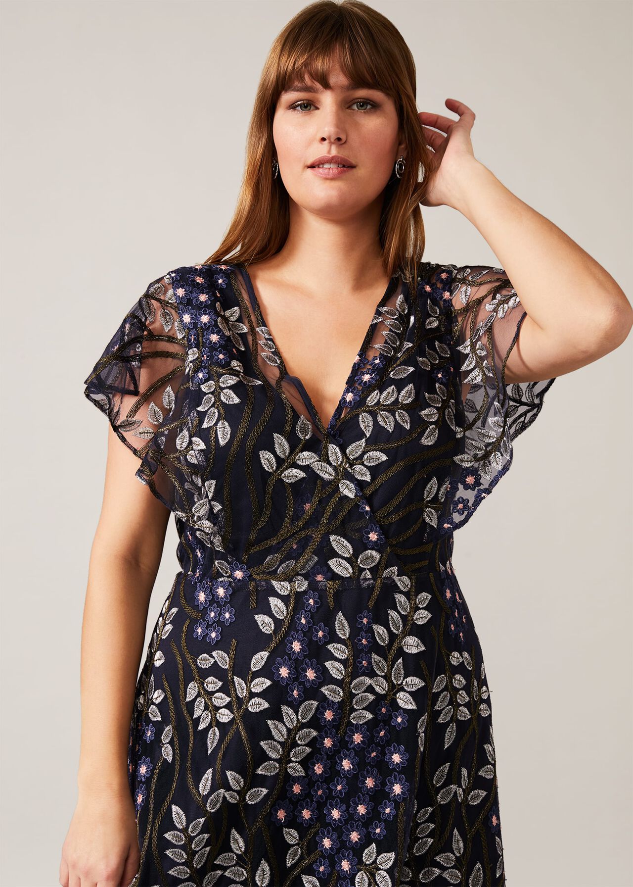 Ida Floral Embroidered Dress