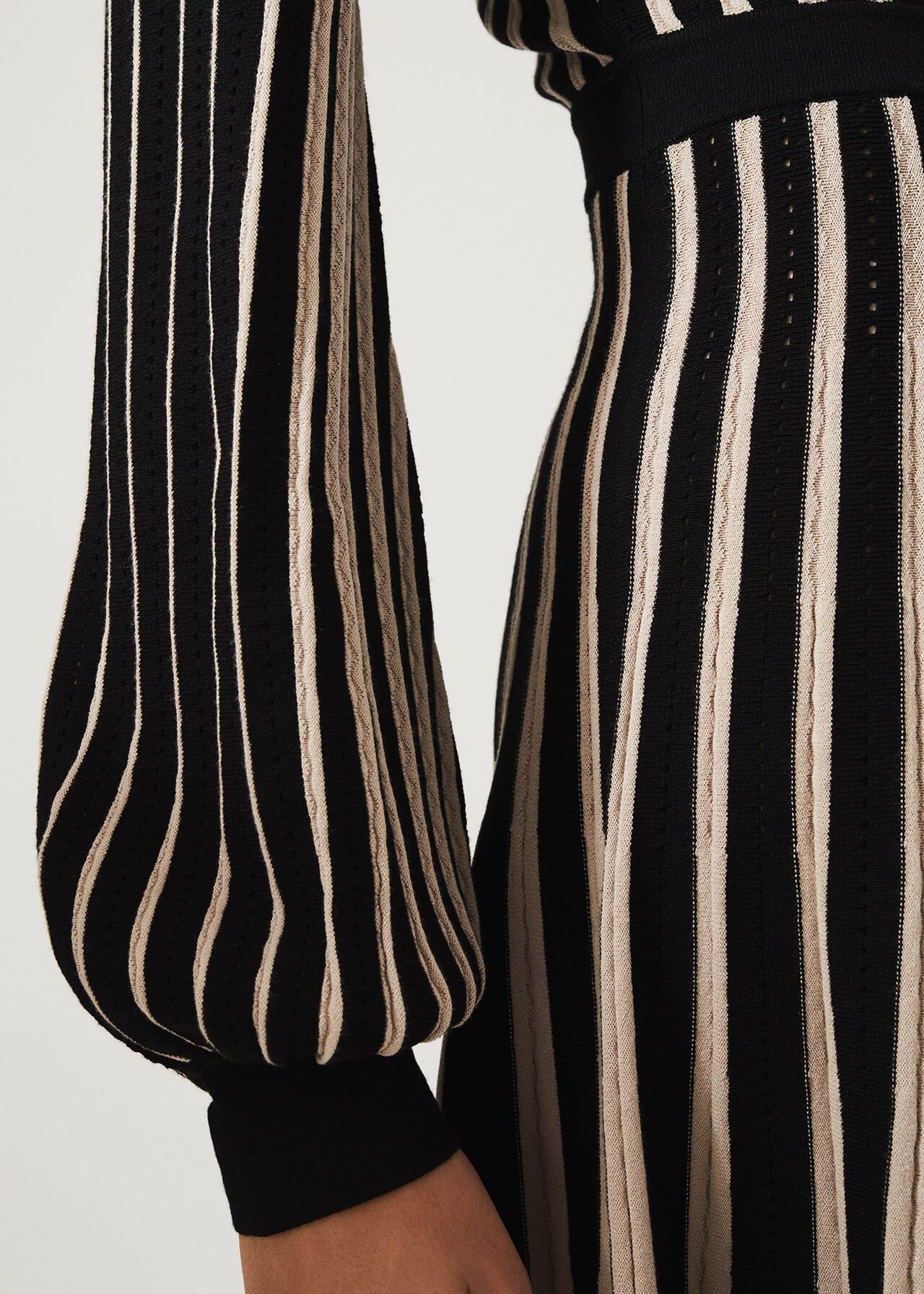 Adelheid Stripe Fit And Flare Dress