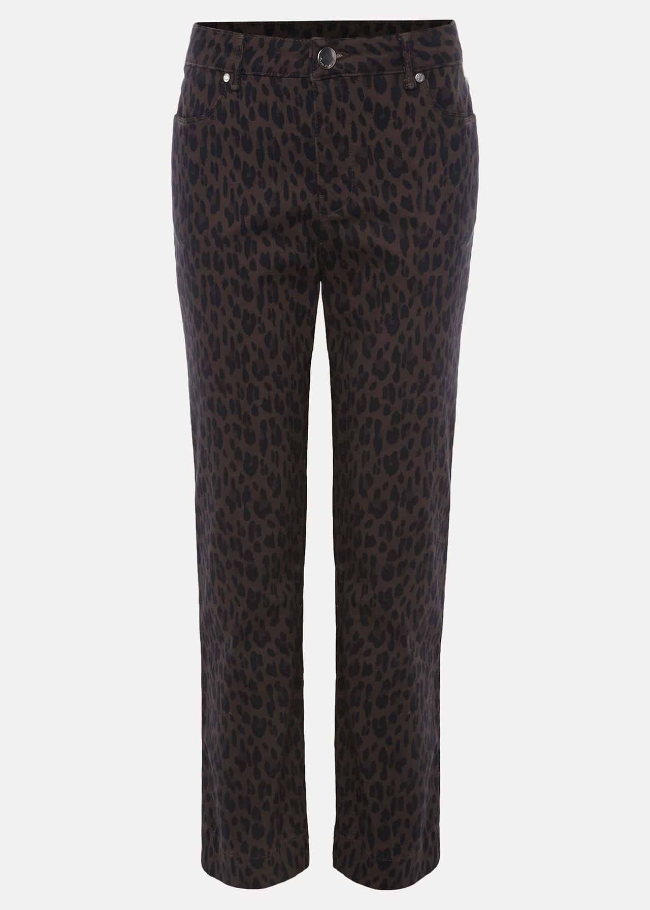 Ramona Leopard Print Straight Leg Jean