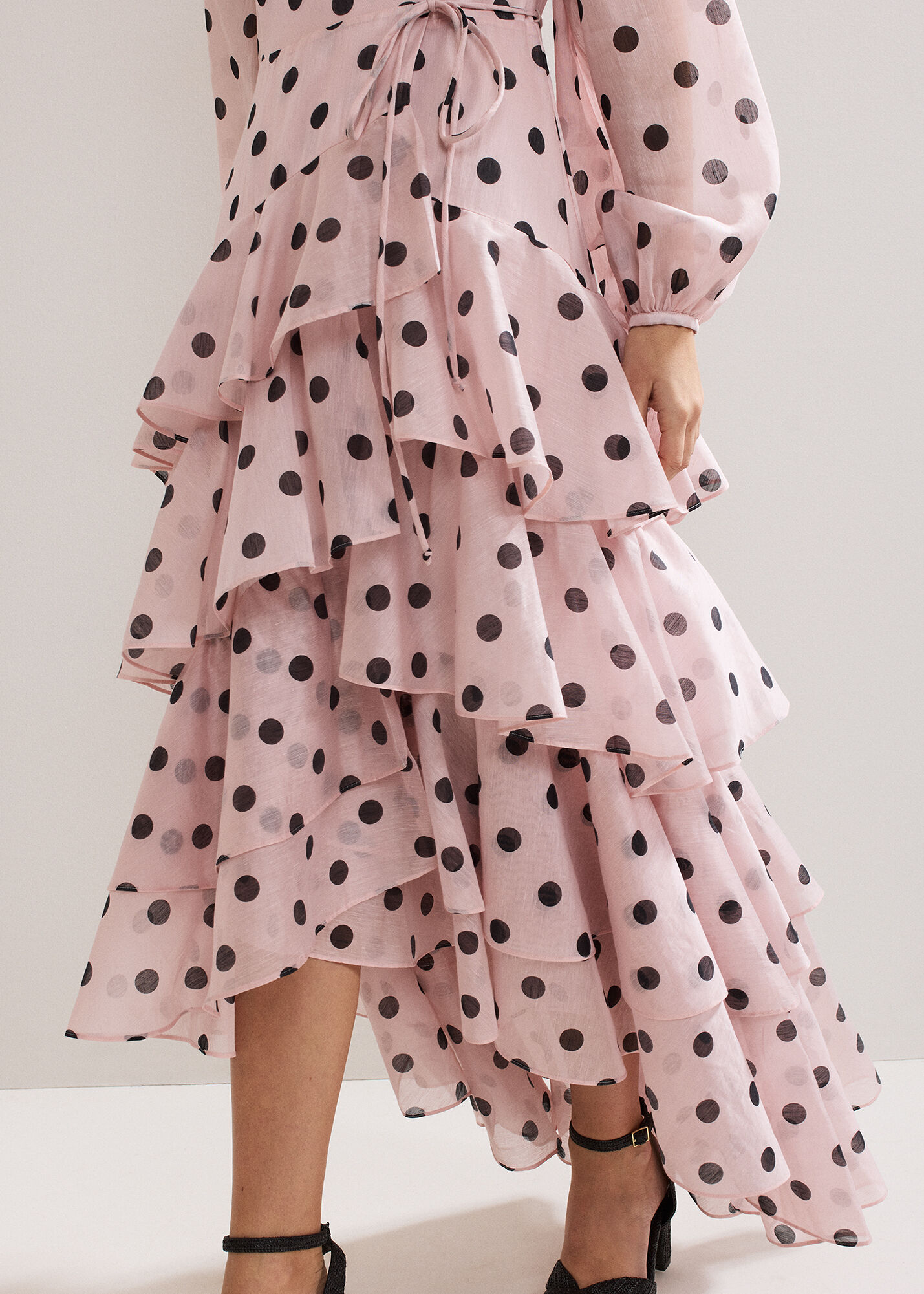 【関税込】PhaseEight ドレス☆Pink Nicola Spot Ruffle Midi Dr Buy Phase Eight Pink Nicola Spot Ruffle Midi Dress from Next USA