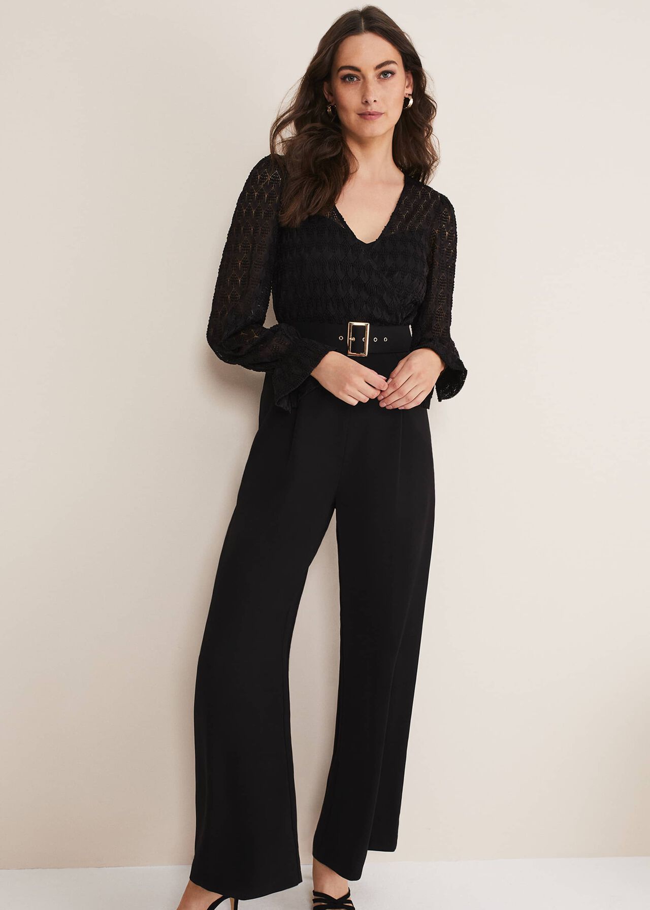 Carly Lace Long Sleeve Jumpsuit