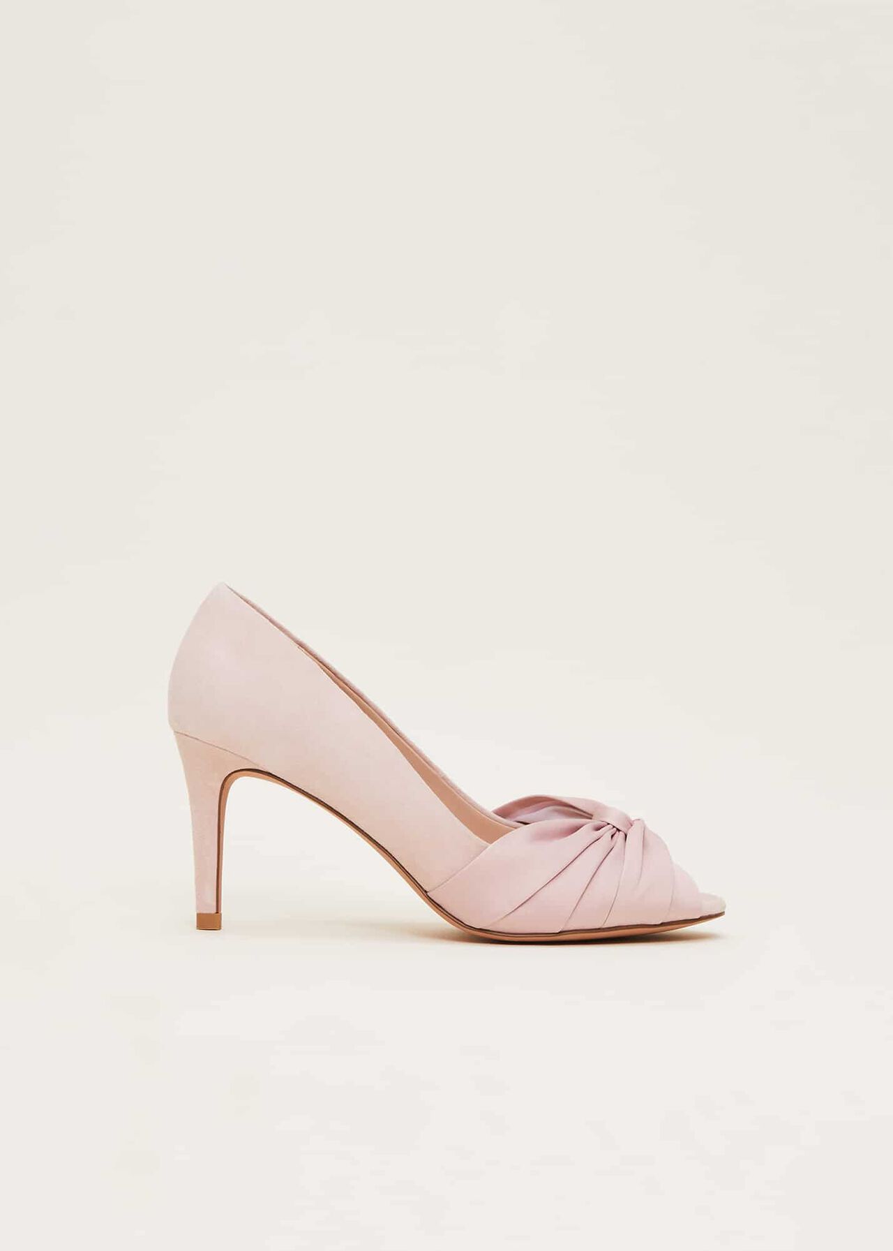 Satin Twist Peeptoe Shoe