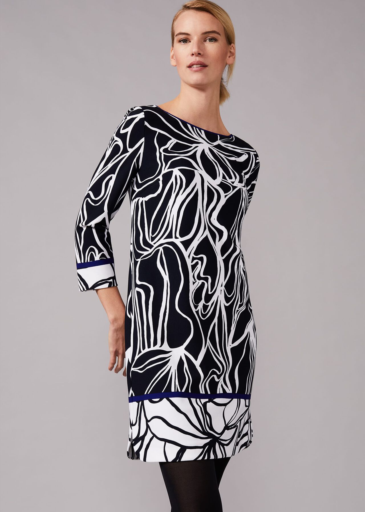Shisui Linear Print Dress