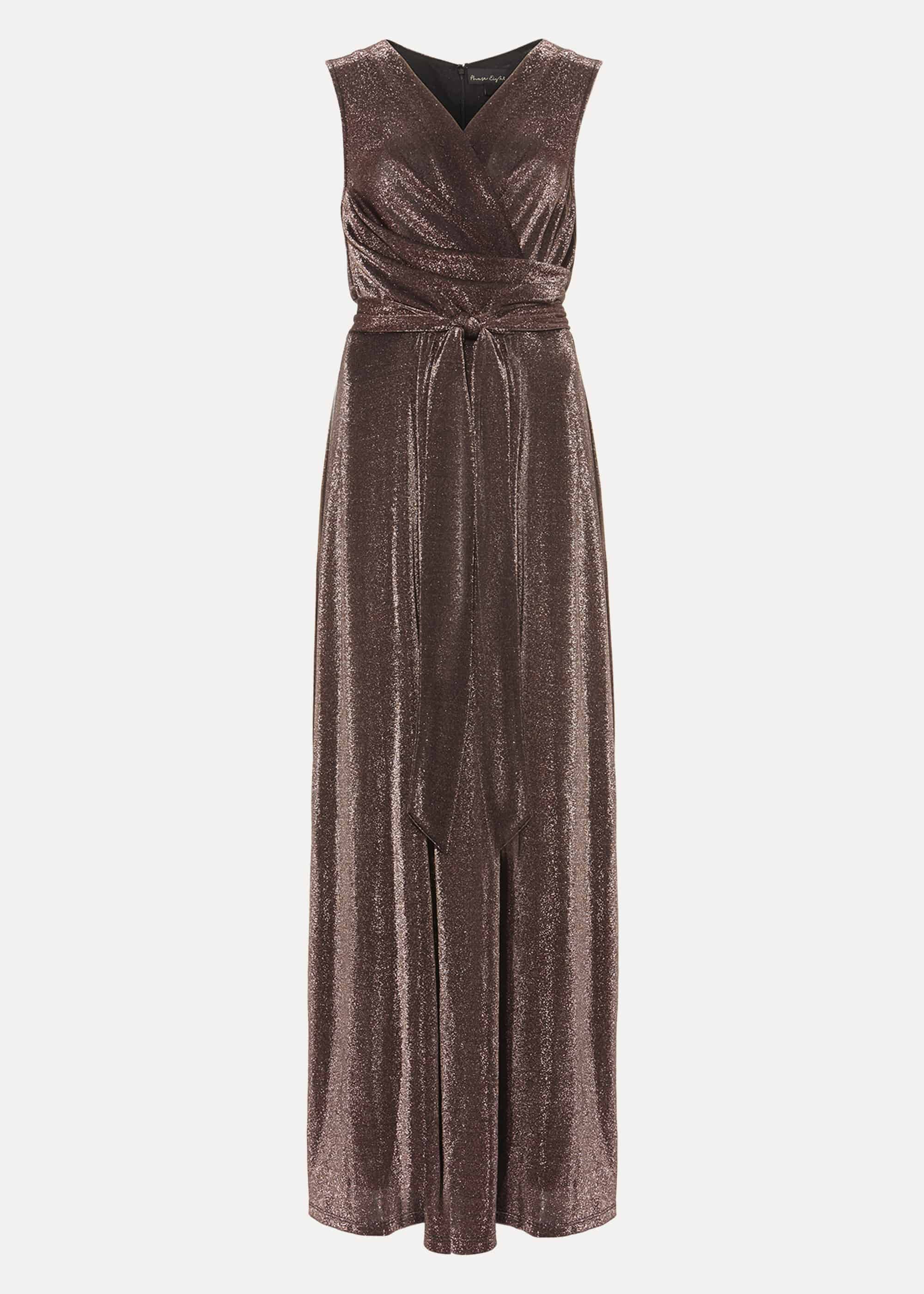 Evelyn Shimmer Maxi Dress