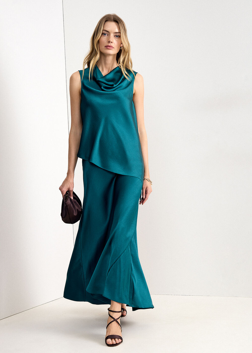 Saskia Satin Maxi Skirt
