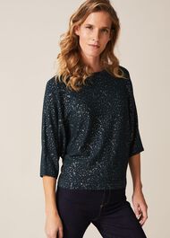 Felicity Foil Print Jumper