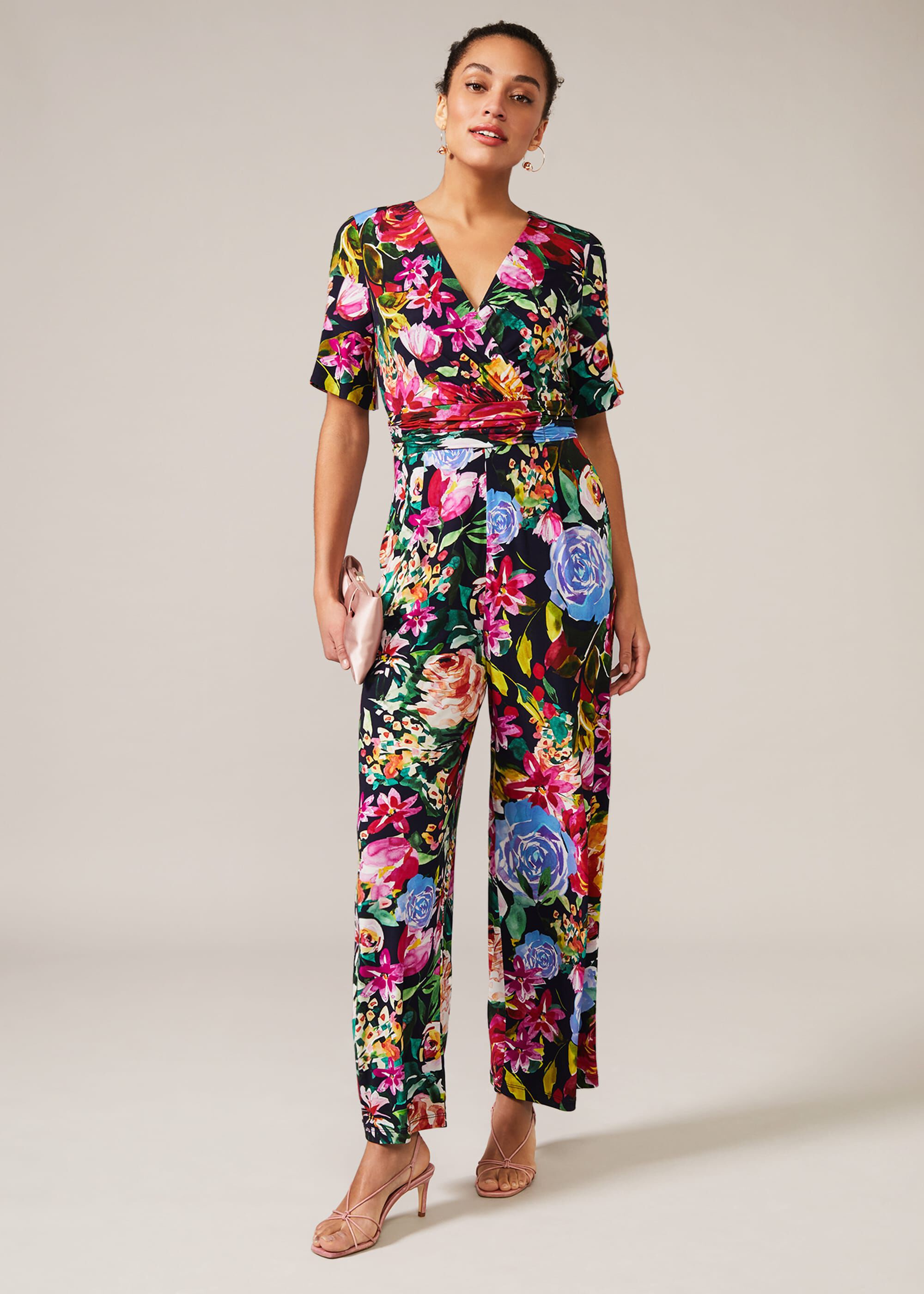 Ladies floral jumpsuits shop
