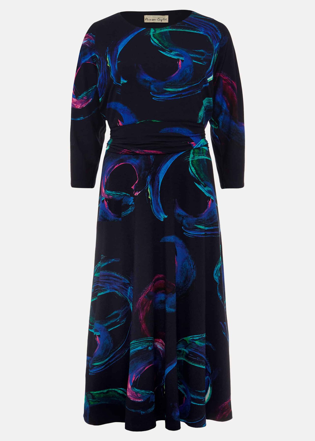 Viola Swirl Print Dress