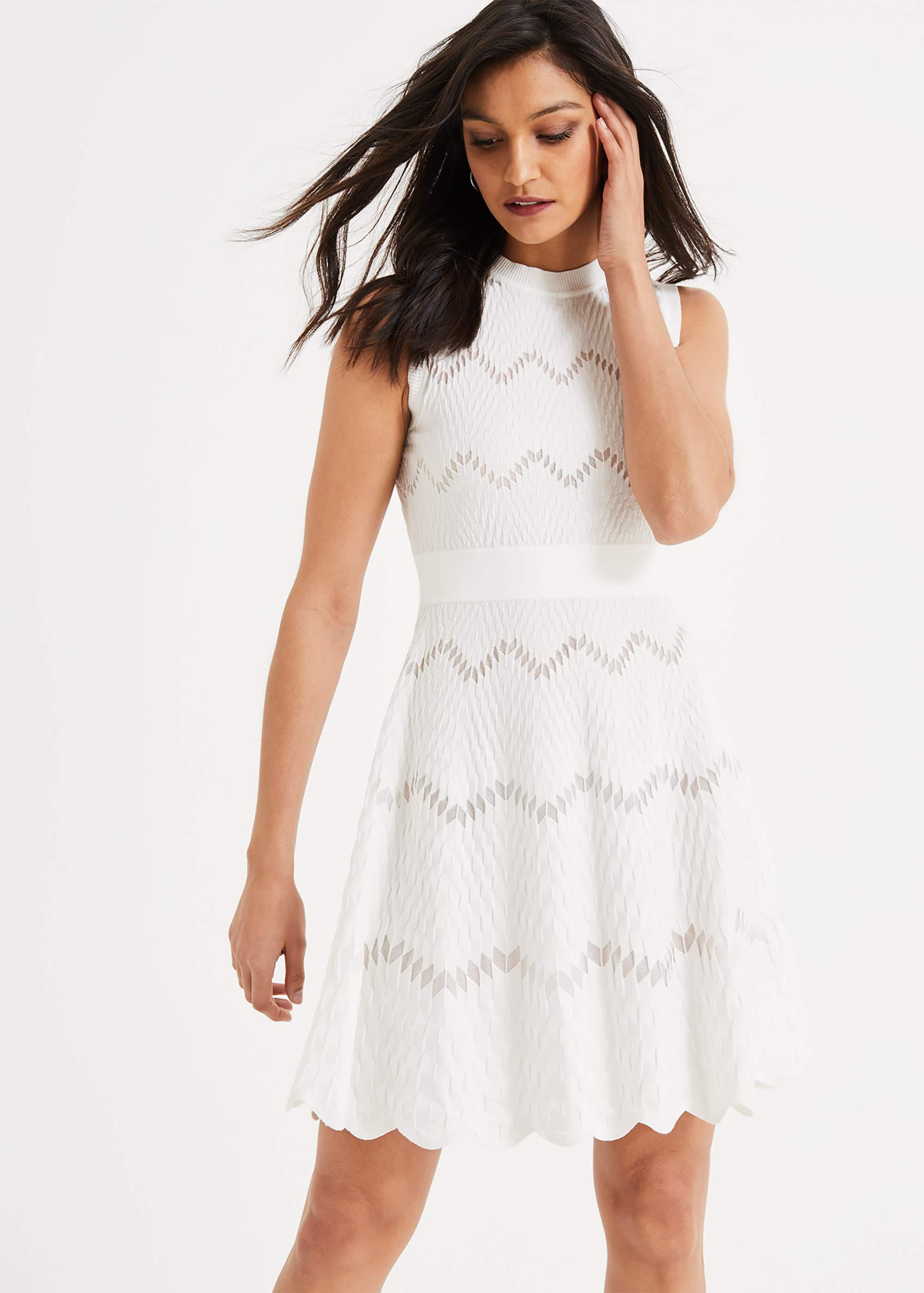 phase eight knitted dresses PHASE EIGHT Maci Abstract Knitted Dress