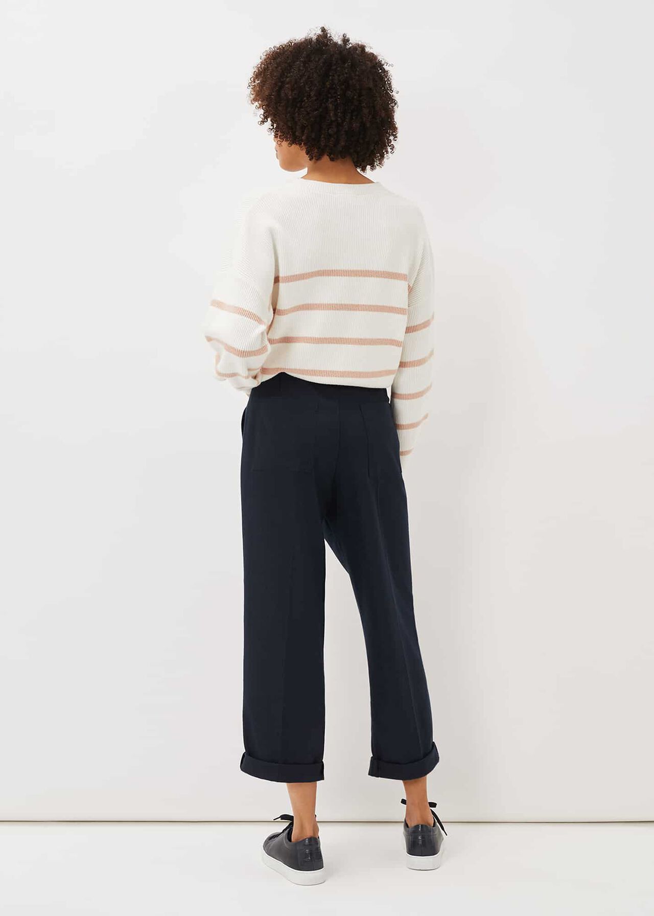 Odette Pleated Crop Trousers