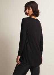 Alaina Longline Zip Detail Tunic