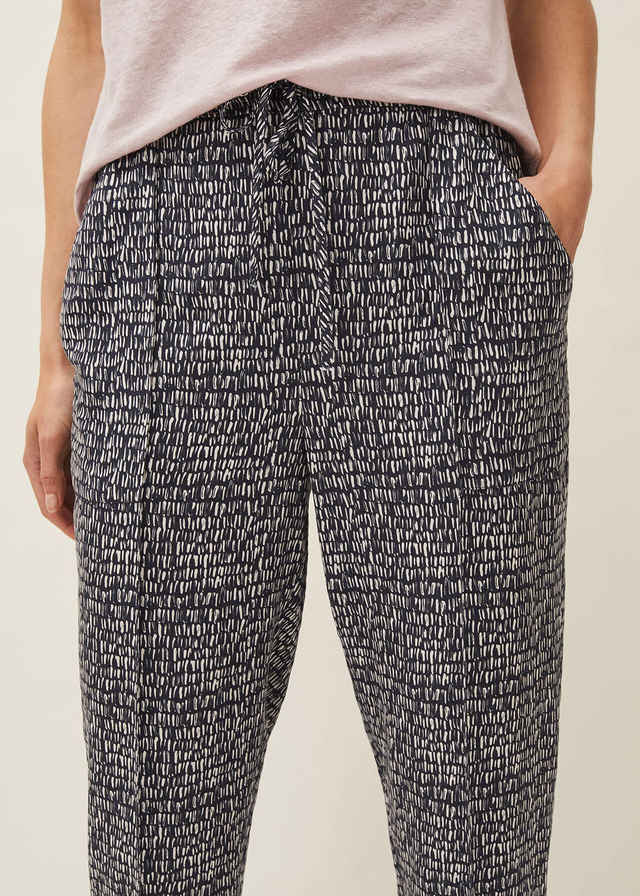 Coletta Abstract Print Tapered Jogger