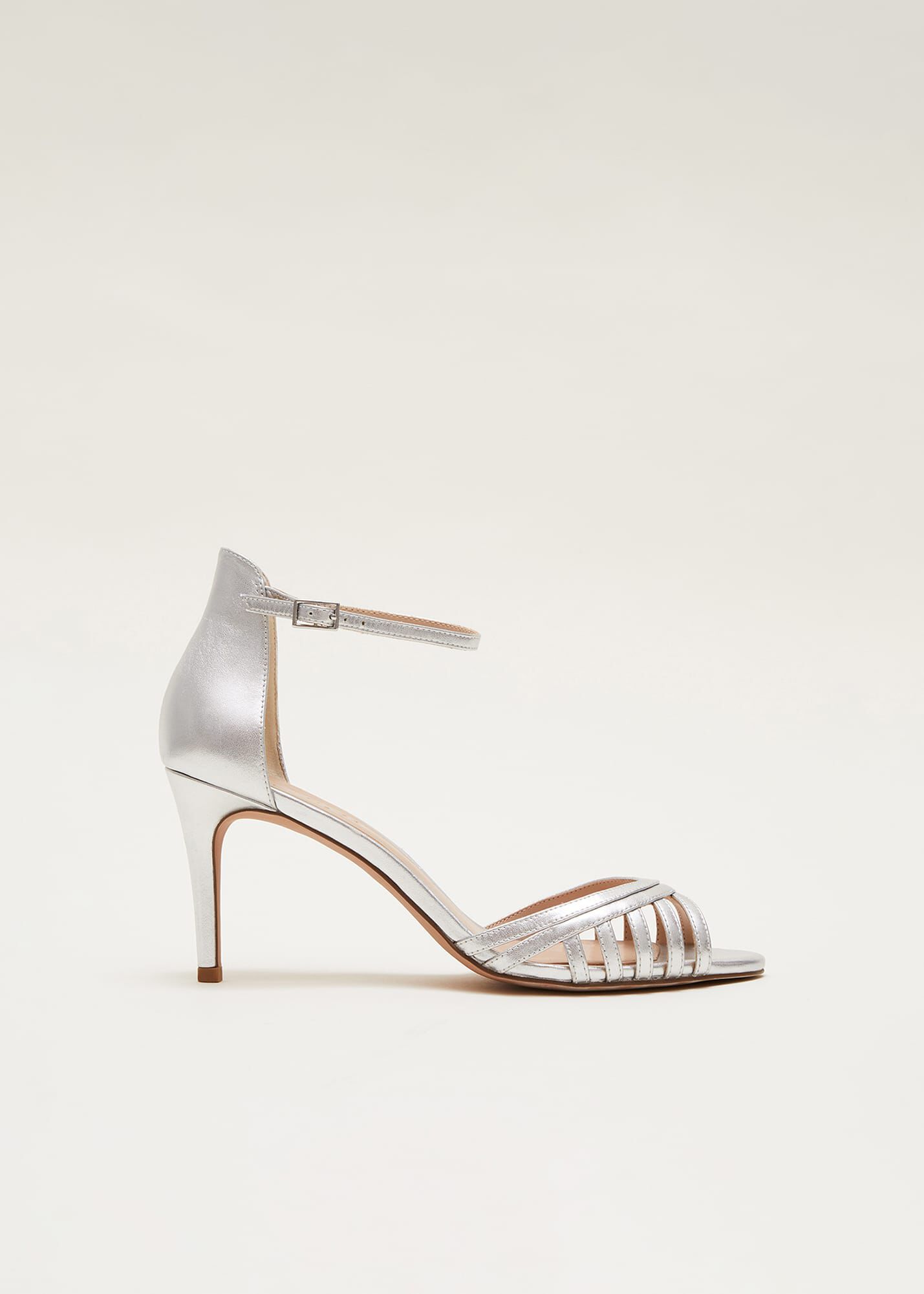 Silver Midi Heel Sandals Hotsell | bellvalefarms.com