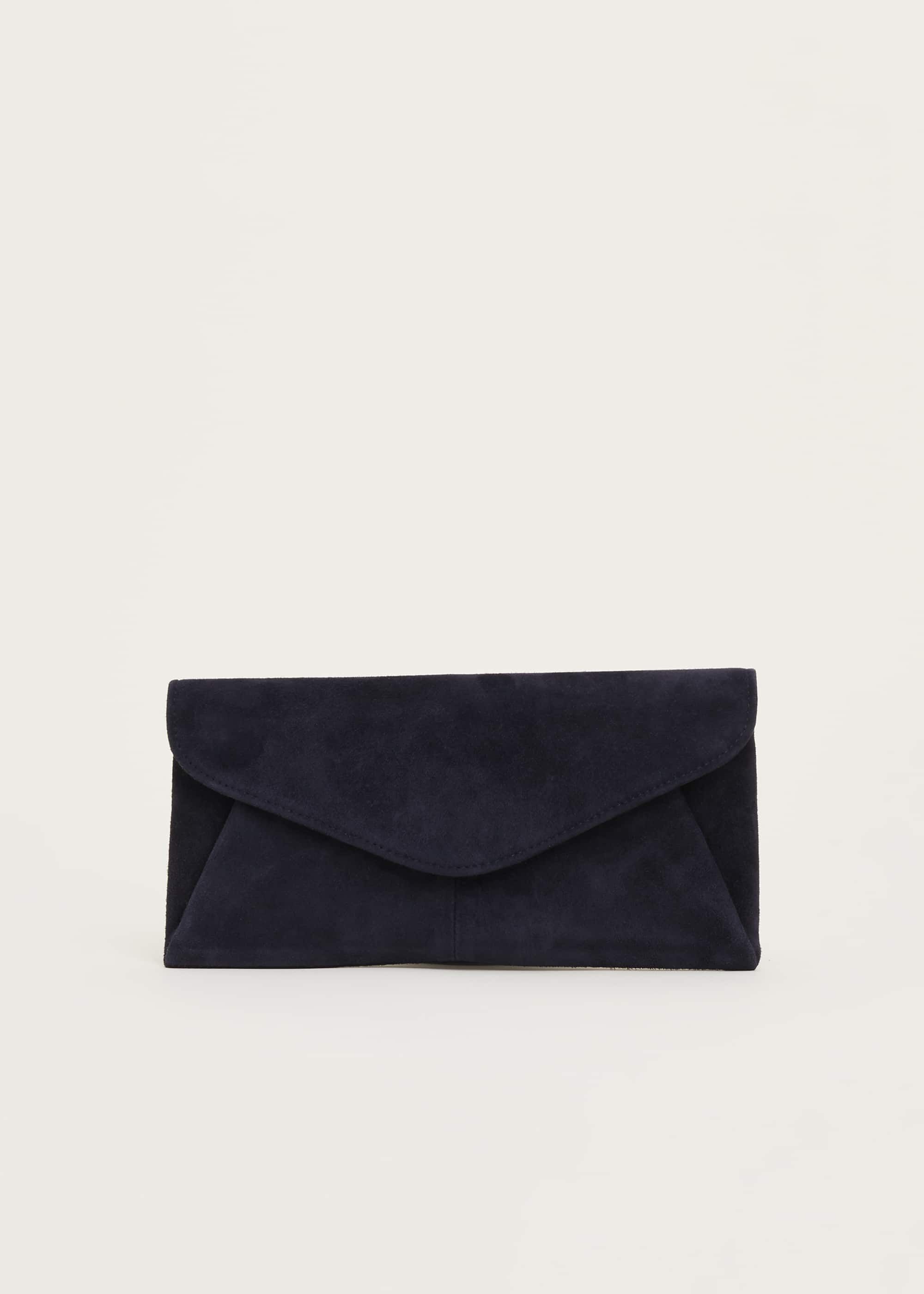 phase eight navy clutch bag