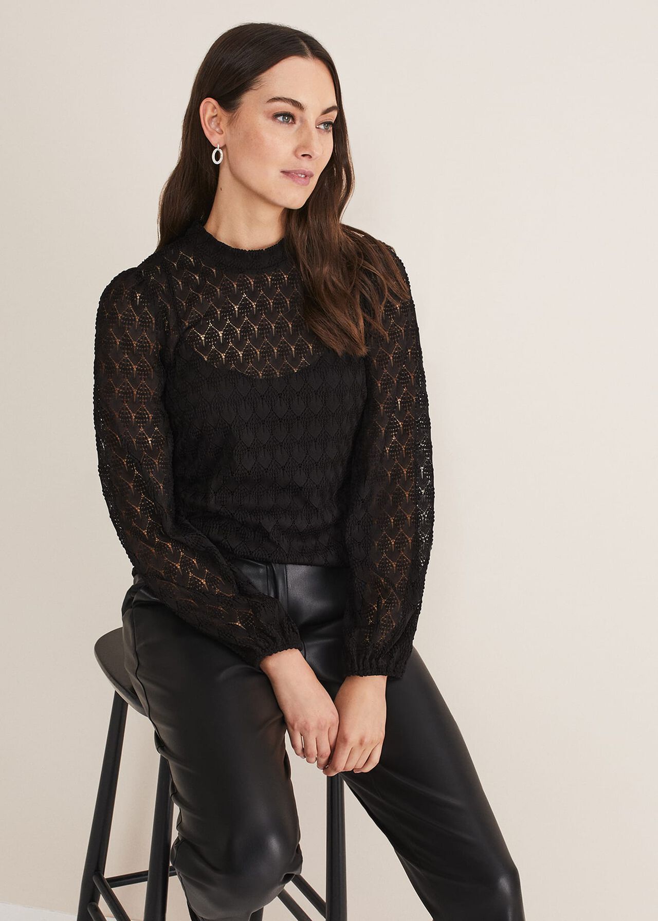 Reina Jersey Lace Top