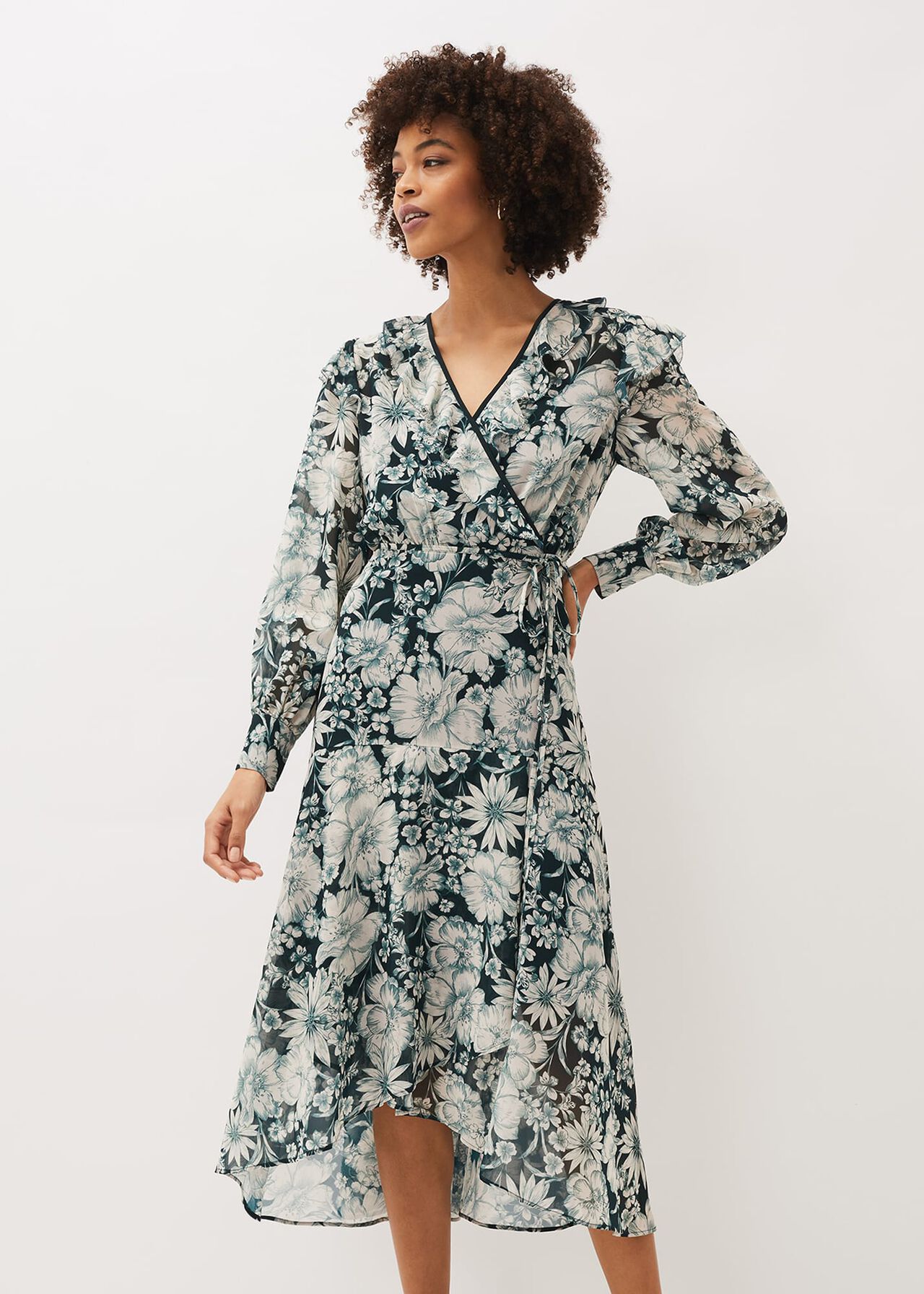 Indiana Floral Tiered Dress | Phase Eight UK