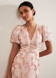 Genette Jacquard Maxi Dress