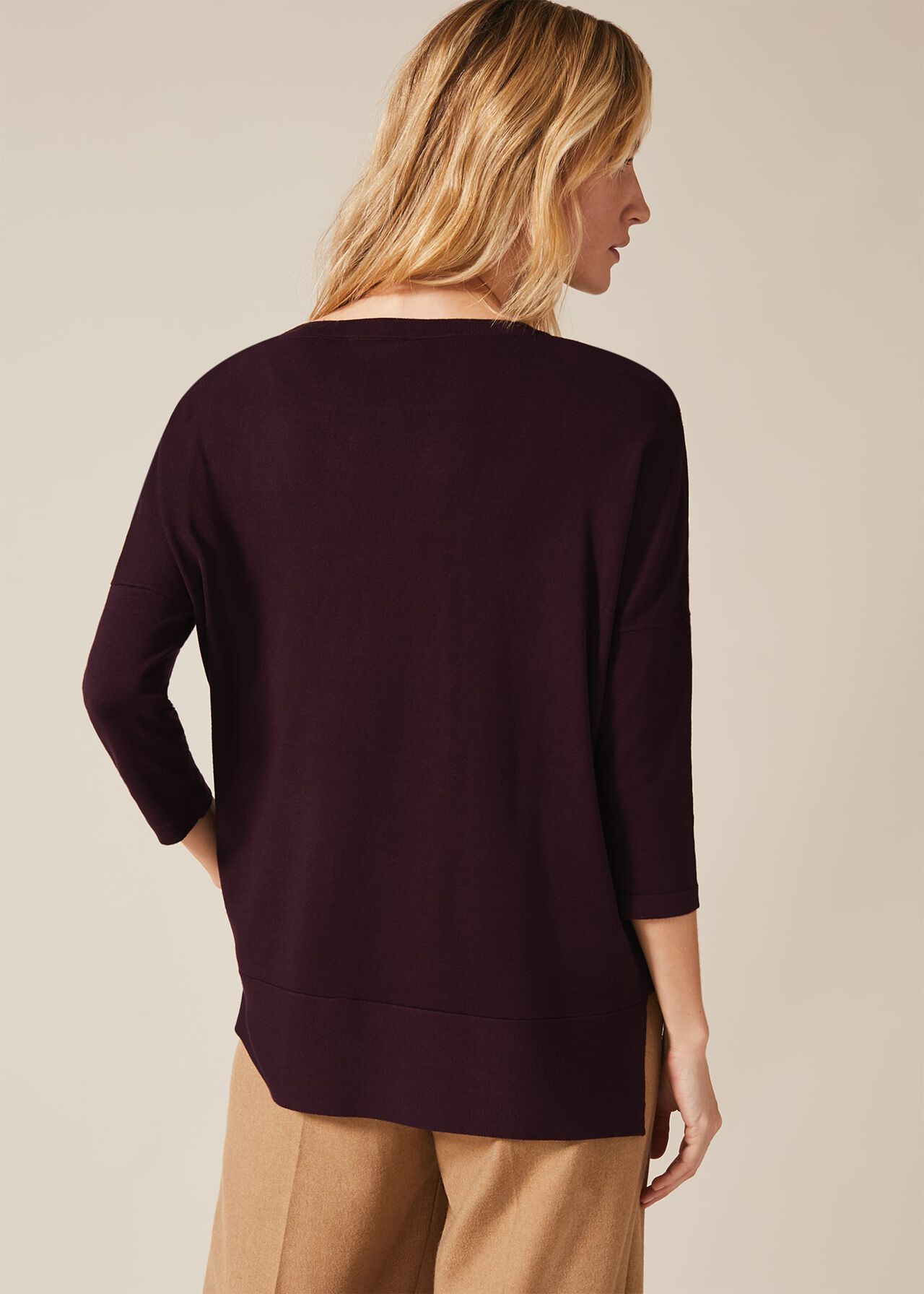 Agatha Asymmetric Knit Top Phase Eight