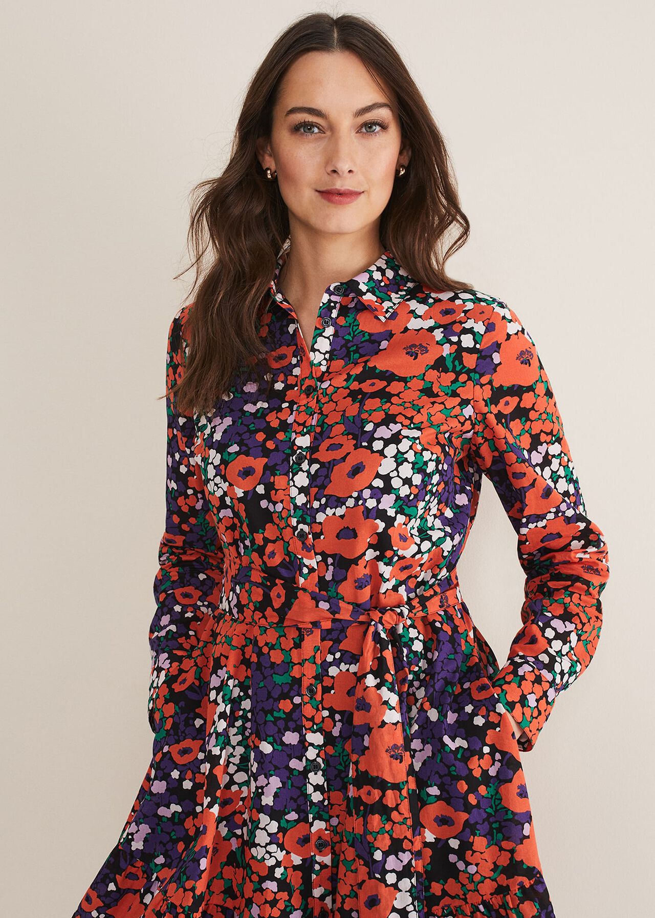 Kerri Cotton Floral Mini Dress