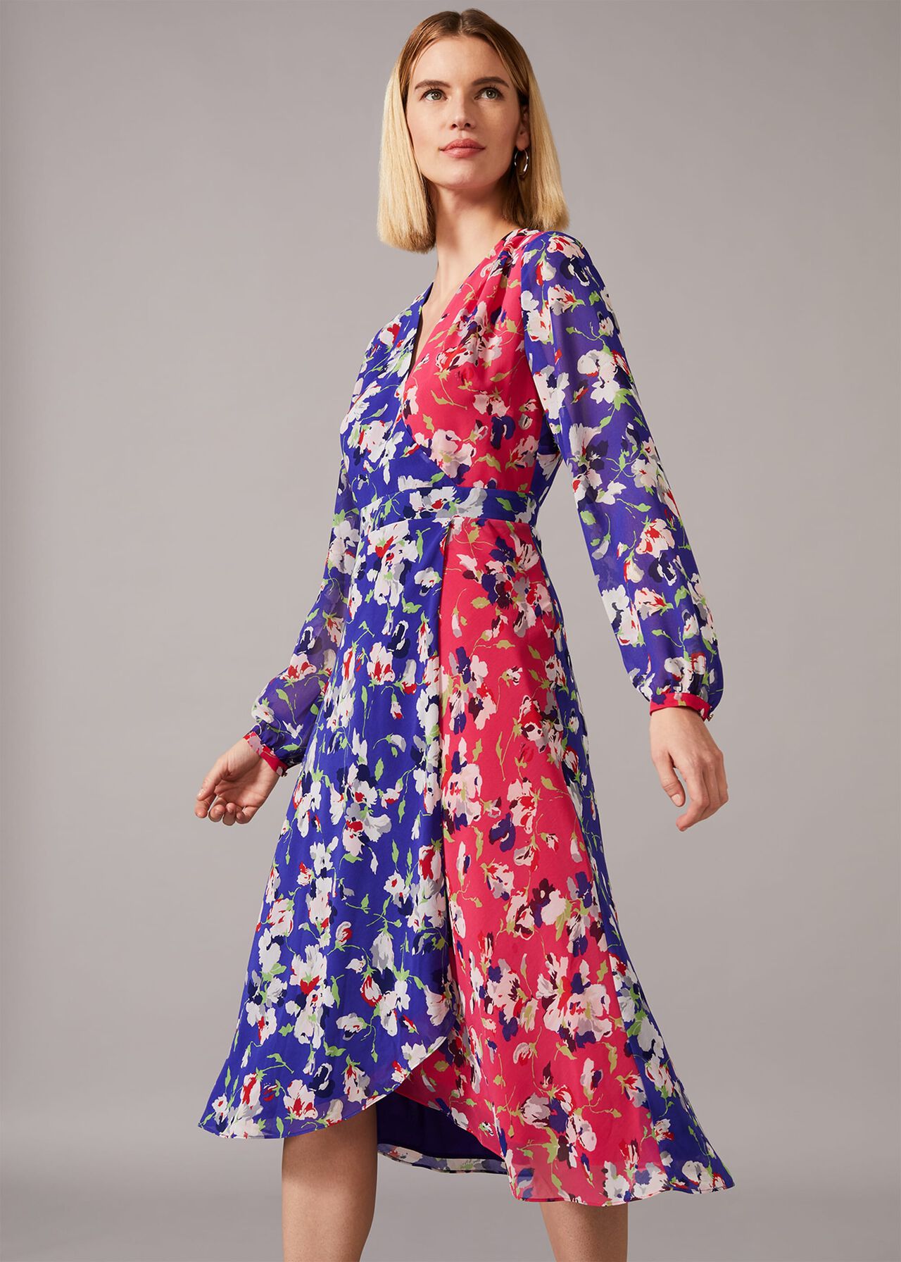 Claudette Patched Floral Dress | Phase Eight UK