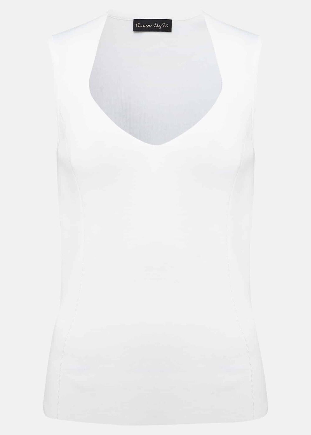 Halina Knitted Sweetheart Neck Top