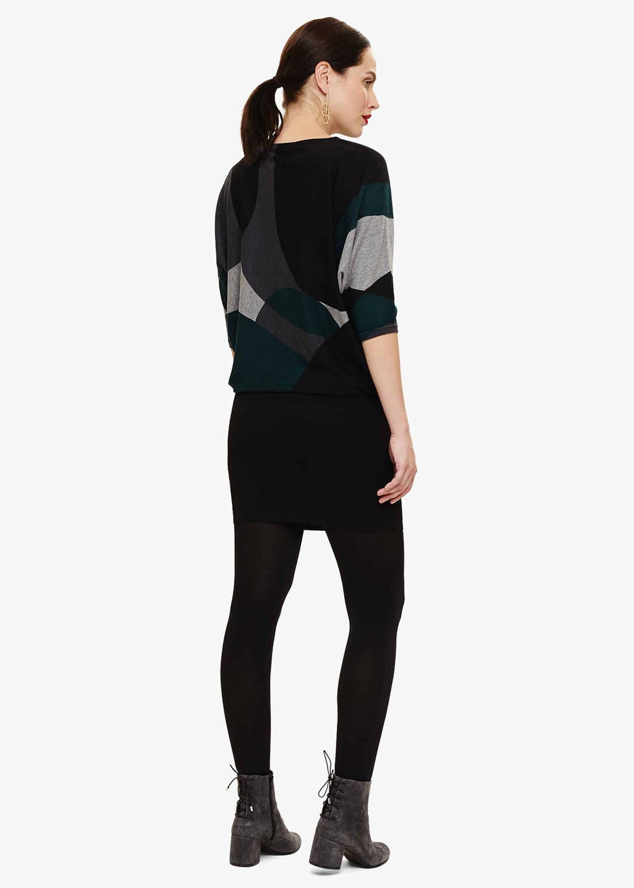 Becca Abstract Shape Print Dress