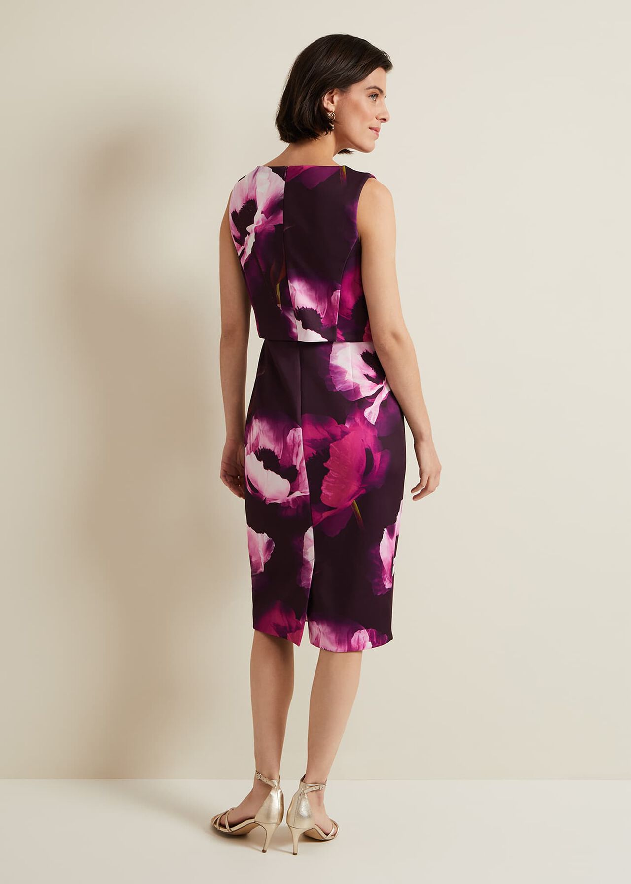 Christie Printed Scuba Midi Dress