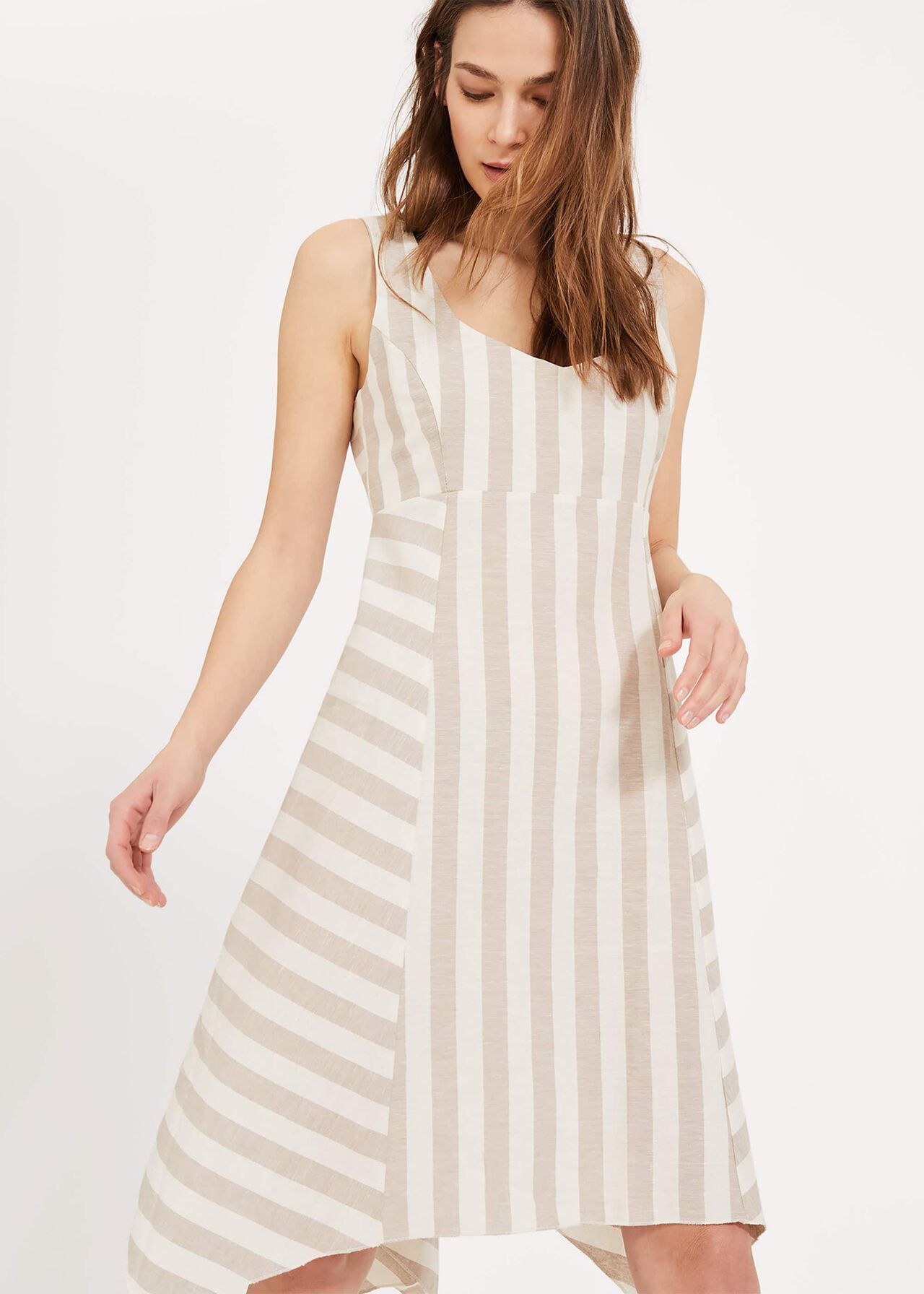 Susie Linen Stripe Dress