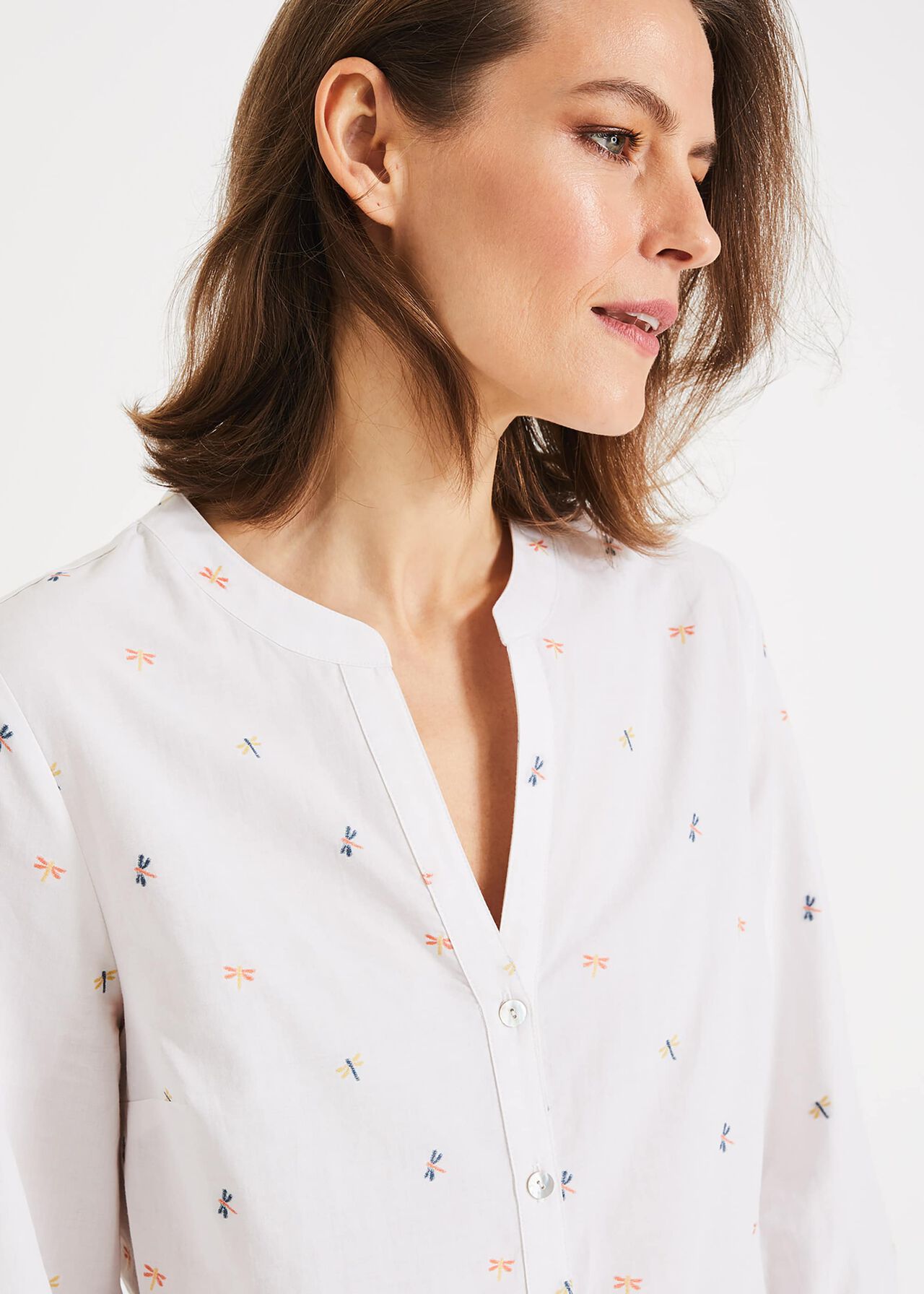 Dragonflly Embroidered Blouse