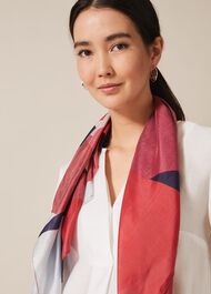 Sedina Silk Print Scarf